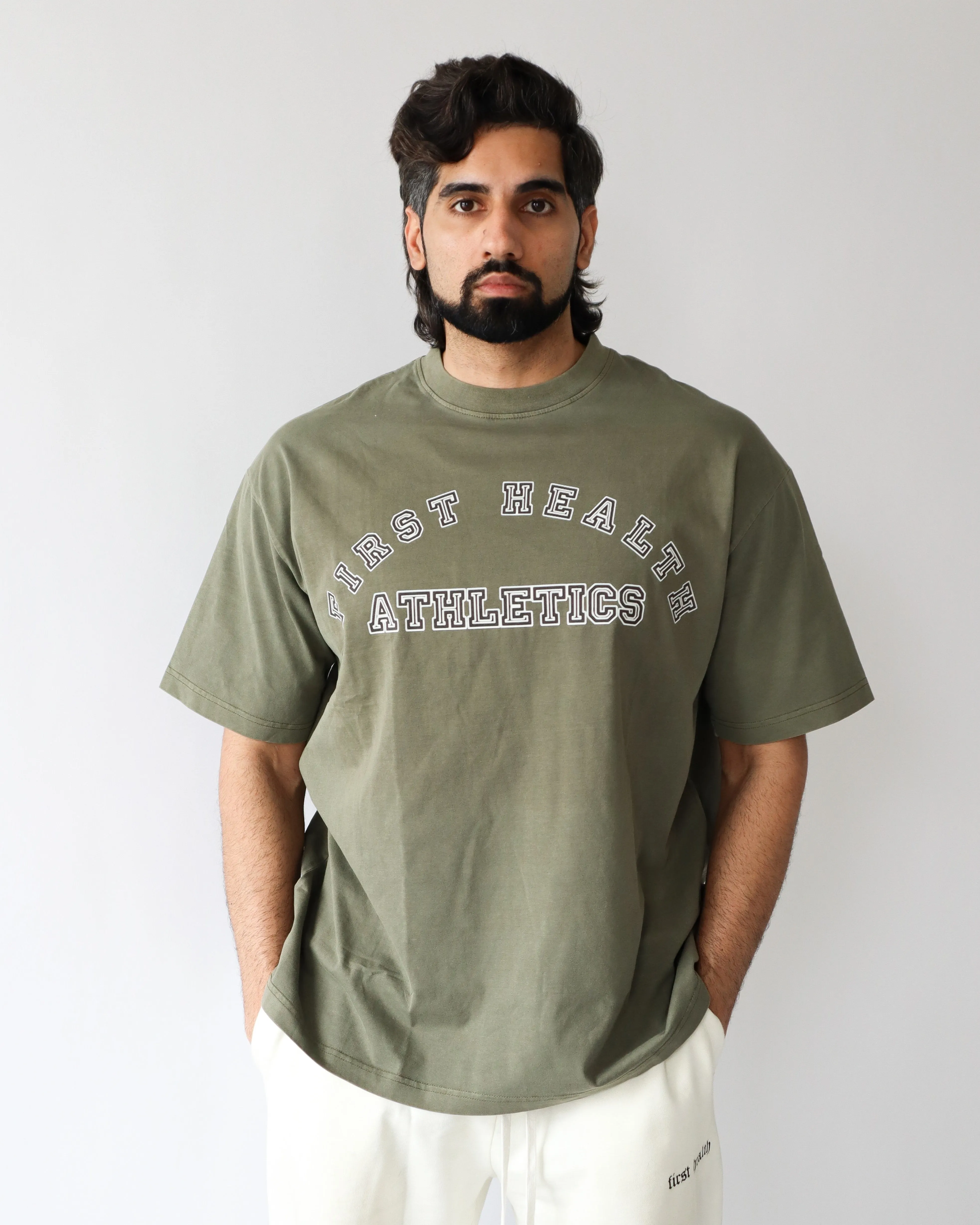 Varsity T-Shirt - Moss sold by First Health Apparel product image thumbnail 3