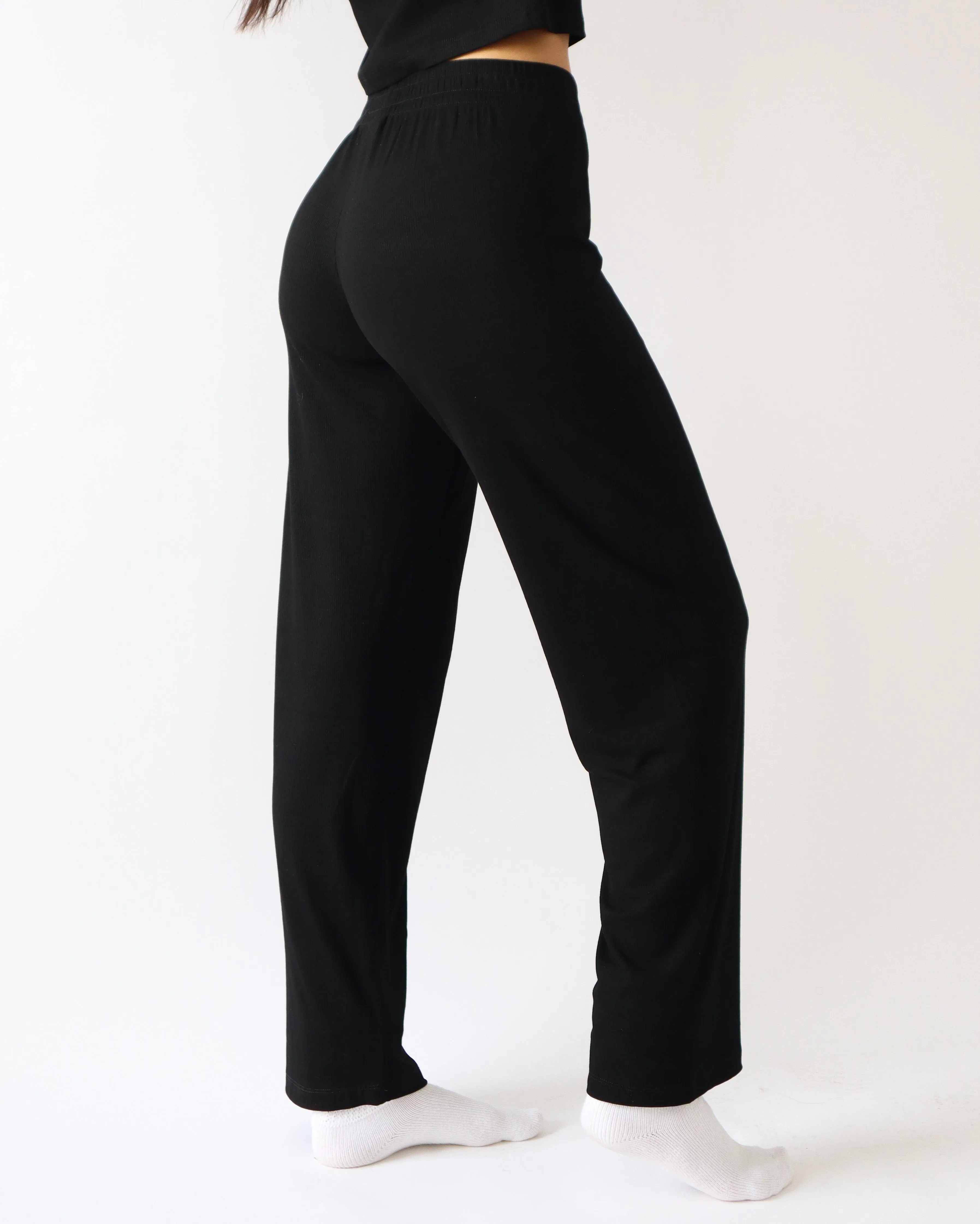 Luxe Lounge Pants - Black sold by First Health Apparel product image thumbnail 4
