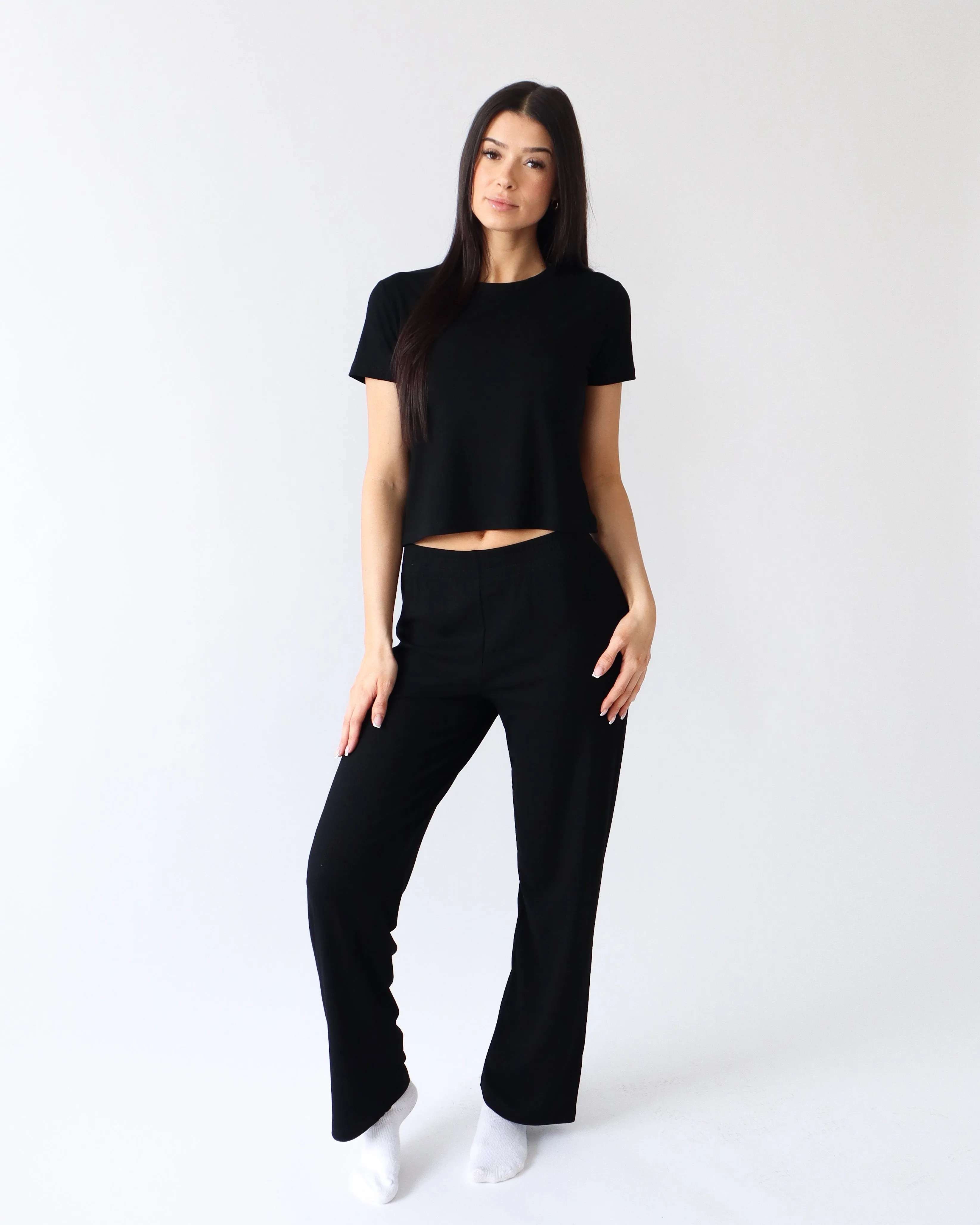 Luxe Lounge Pants - Black sold by First Health Apparel product image thumbnail 2