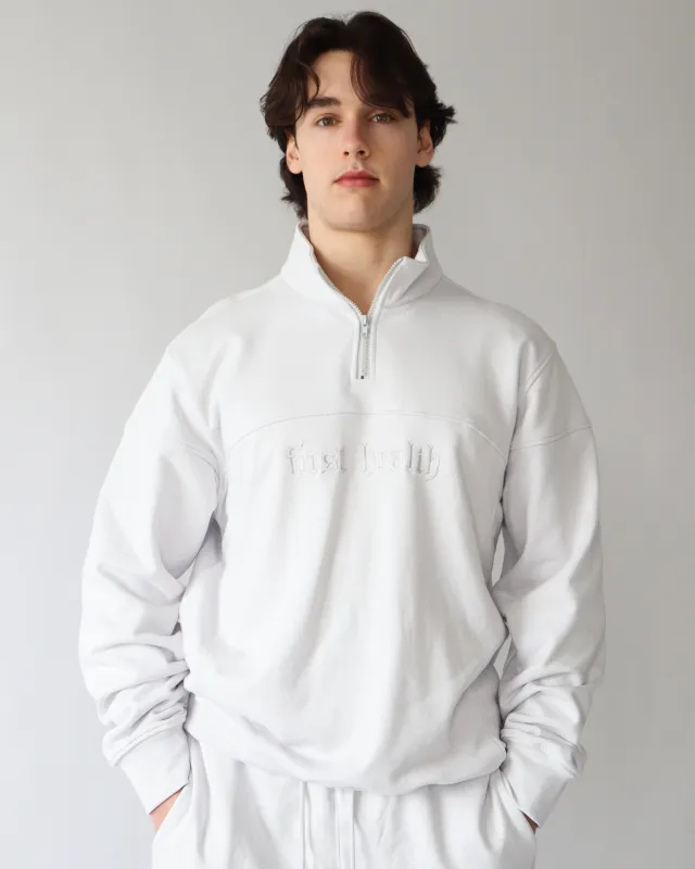 Essential Quarter Zip - Gray sold by First Health Apparel