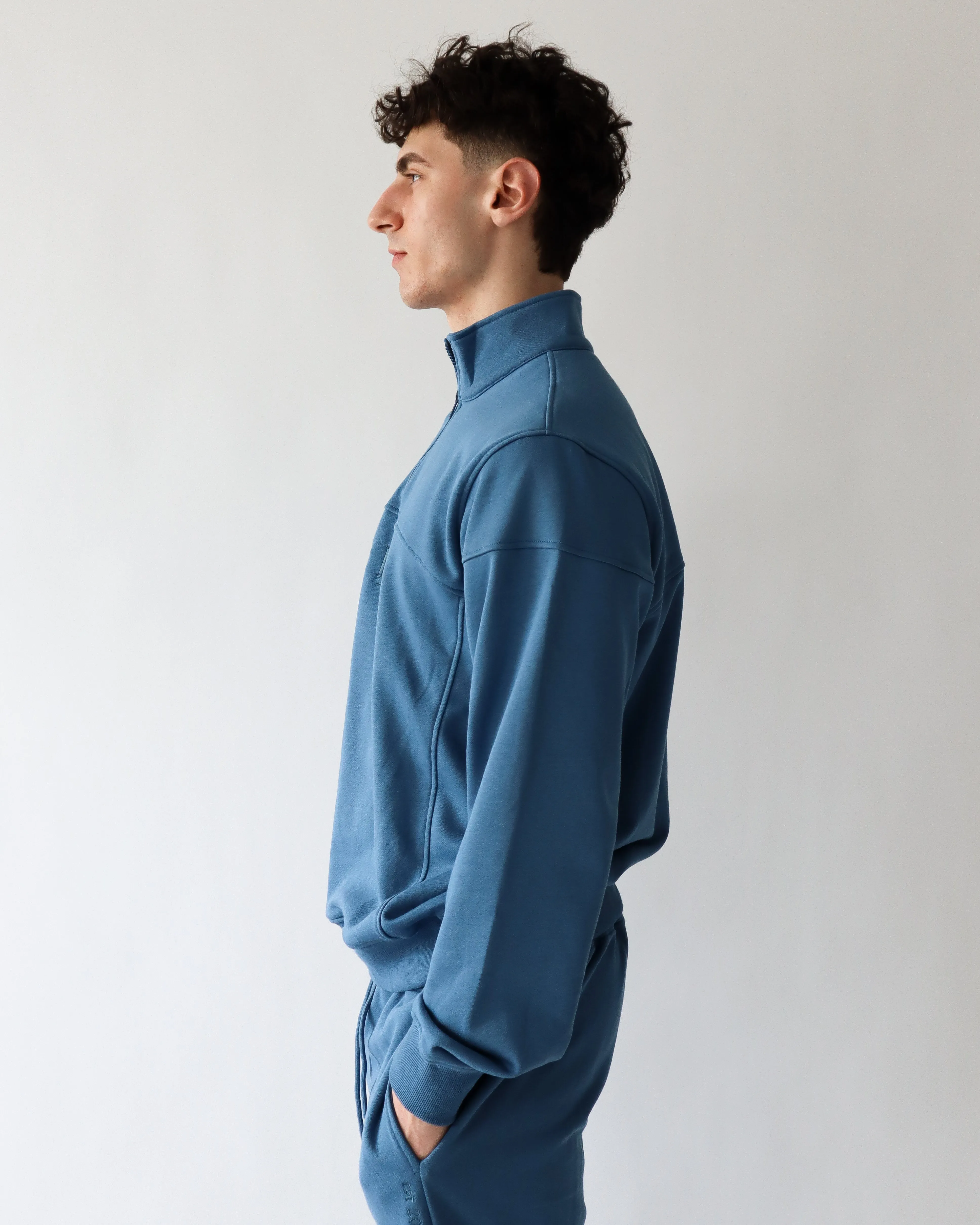 Essential Quarter Zip - Steel sold by First Health Apparel product image thumbnail 5