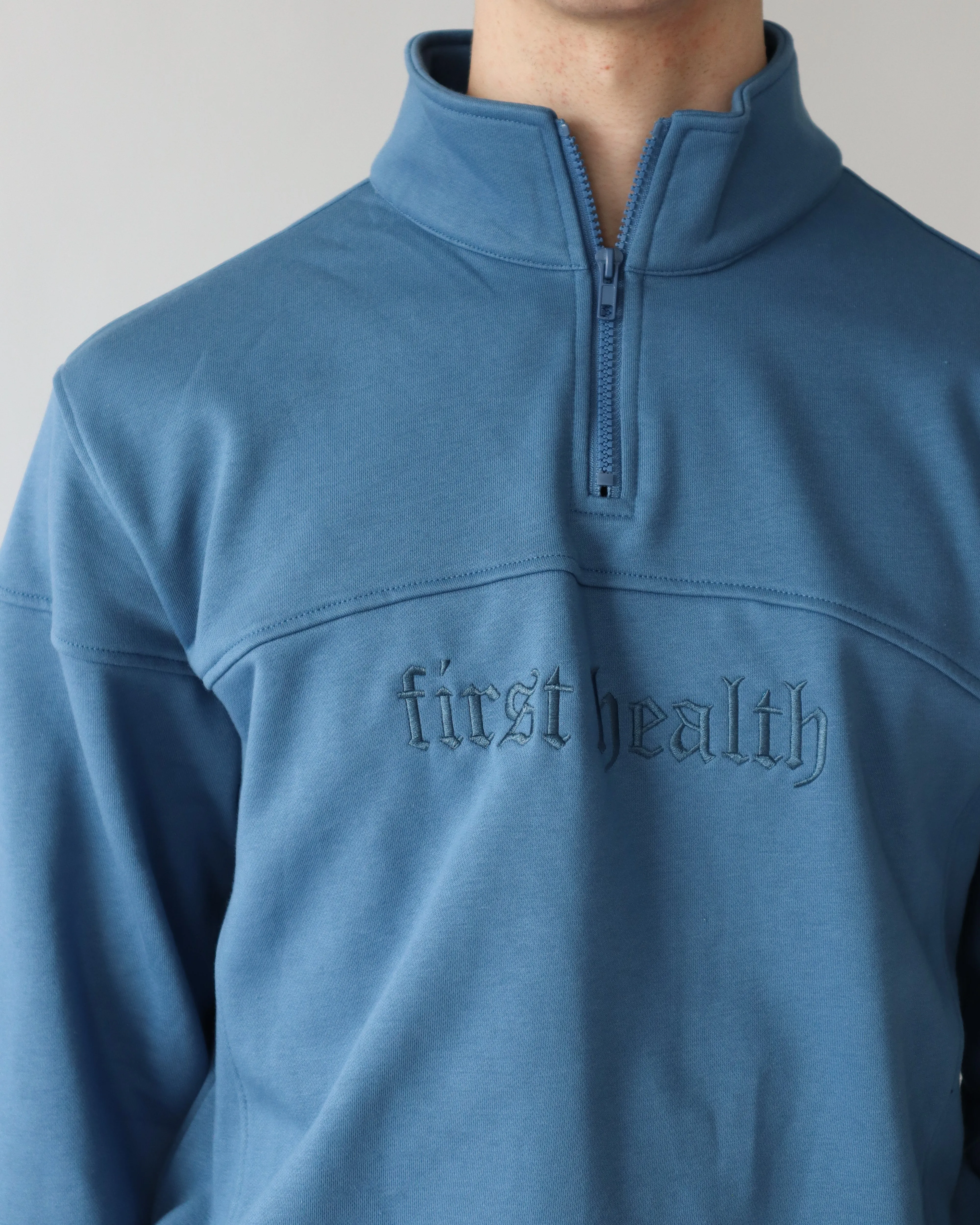 Essential Quarter Zip - Steel sold by First Health Apparel product image thumbnail 2