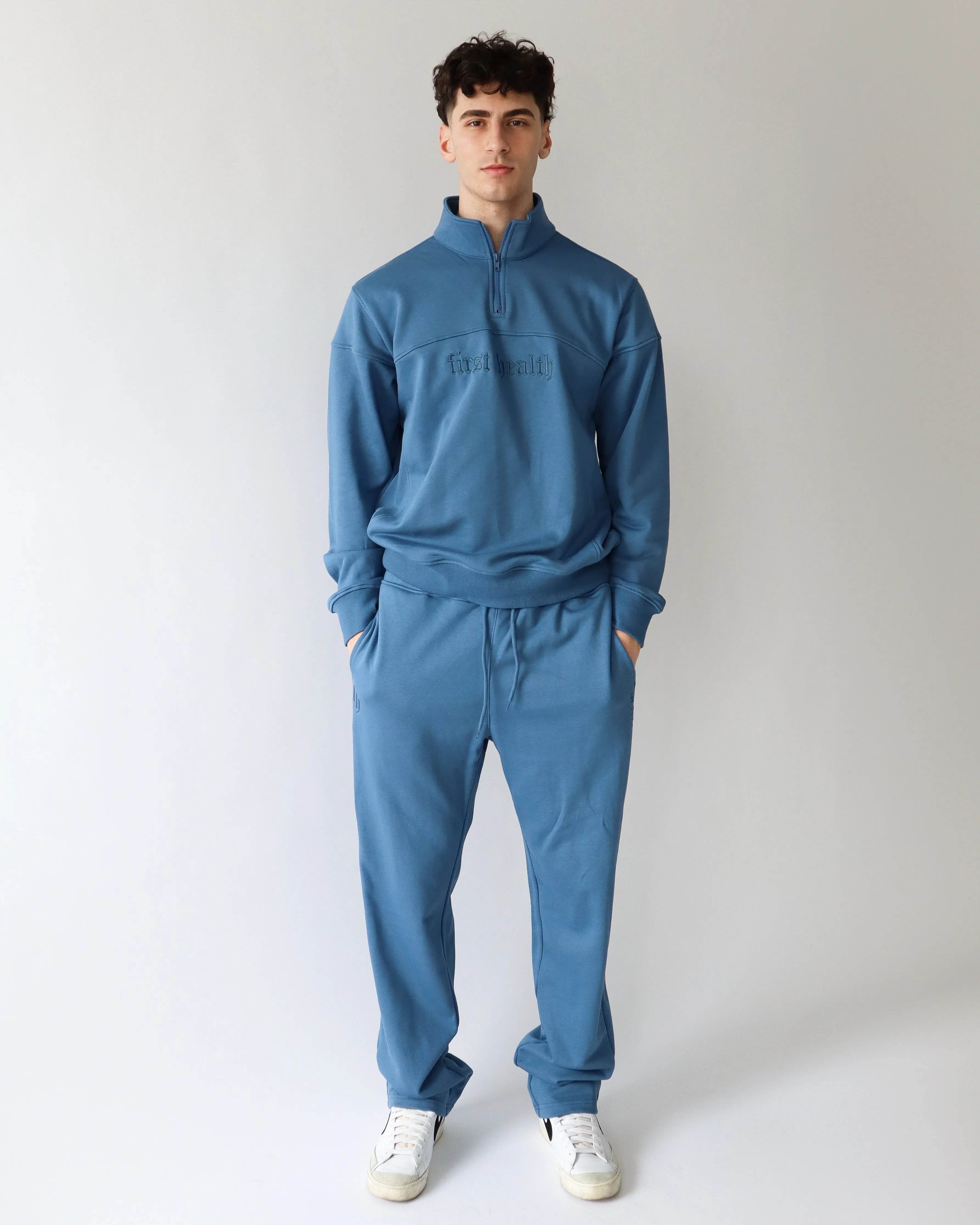 Essential Quarter Zip - Steel sold by First Health Apparel product image thumbnail 4