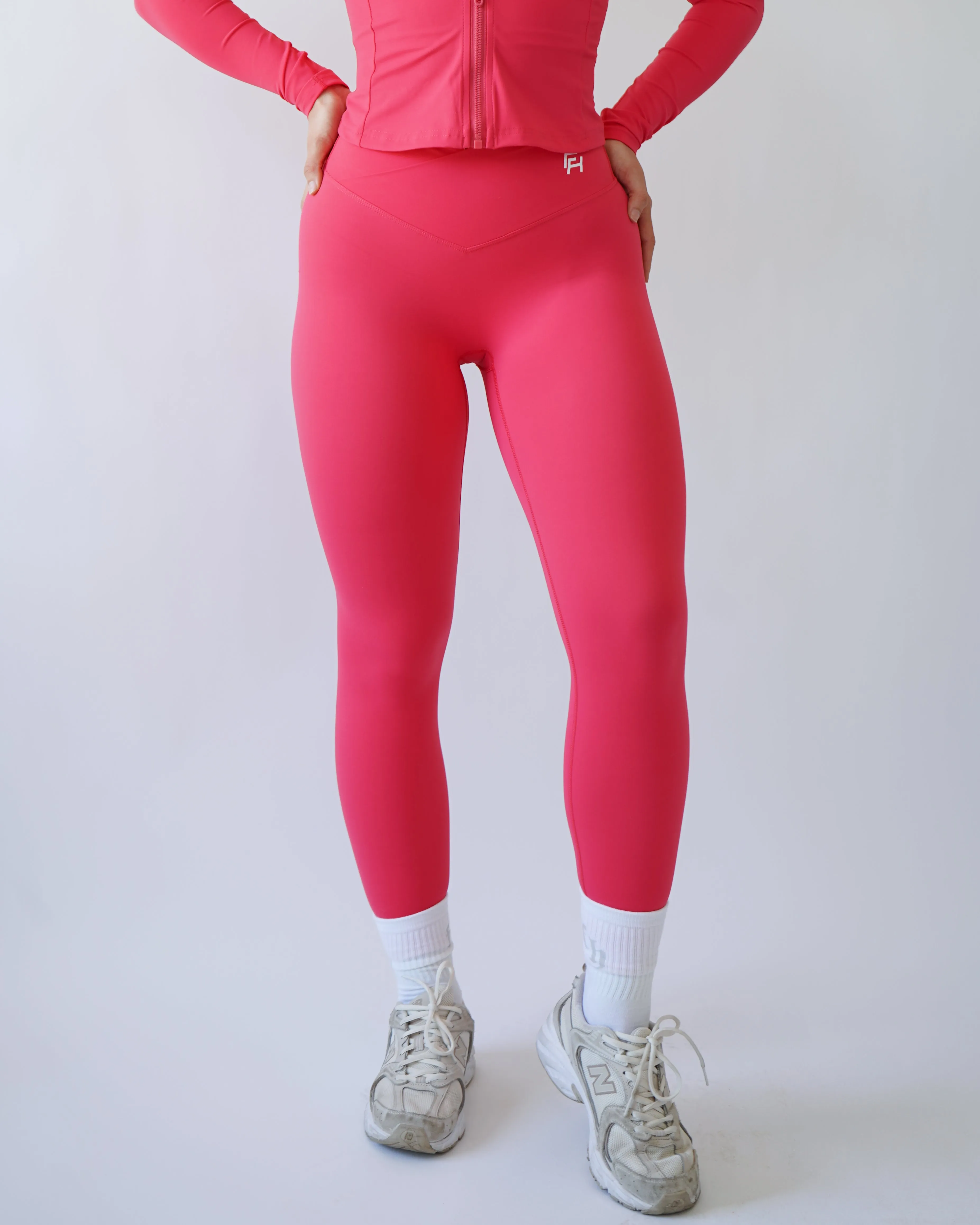Onyx V Waist Leggings - Fruit Punch sold by First Health Apparel