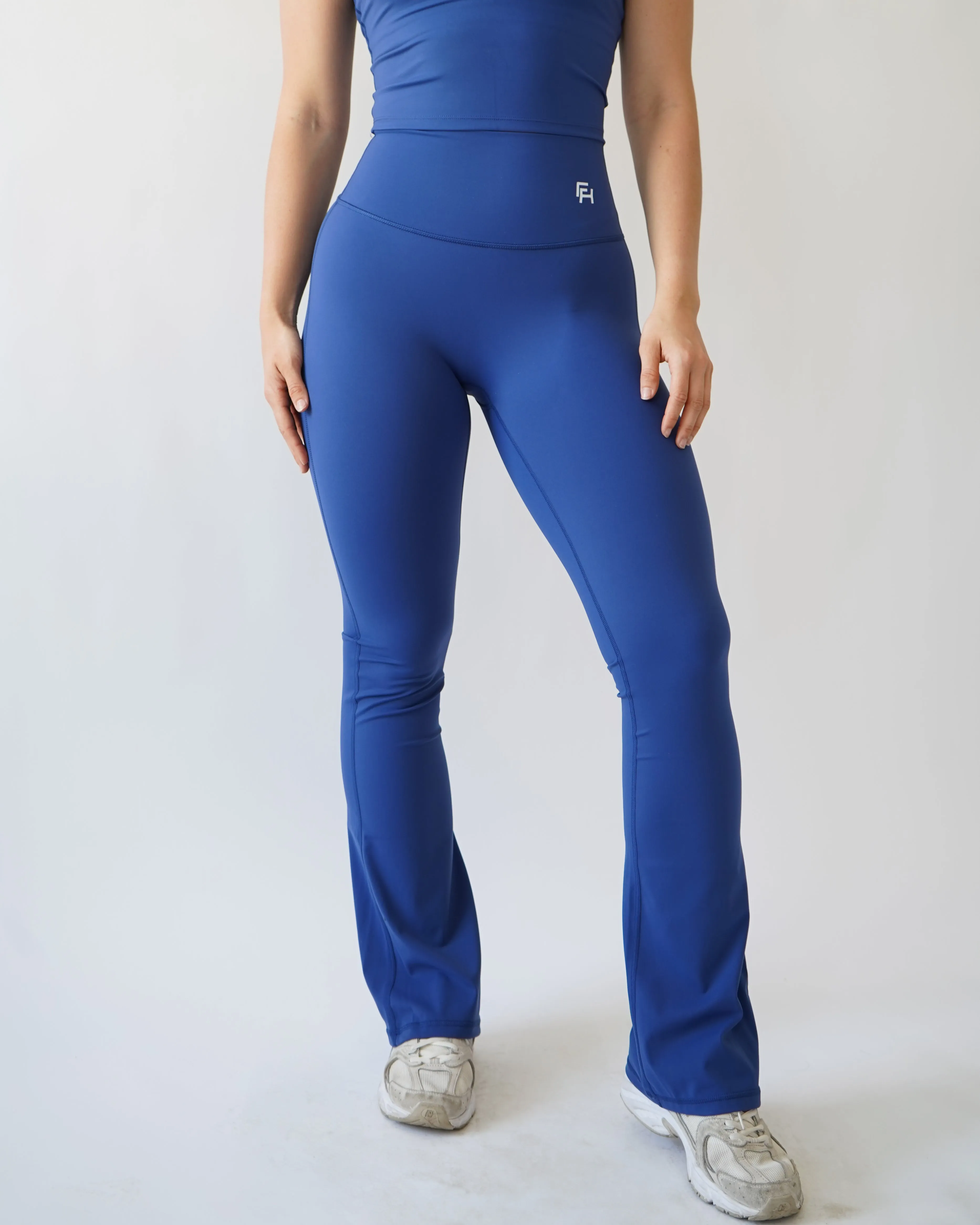 Onyx Flare Leggings - Denim sold by First Health Apparel
