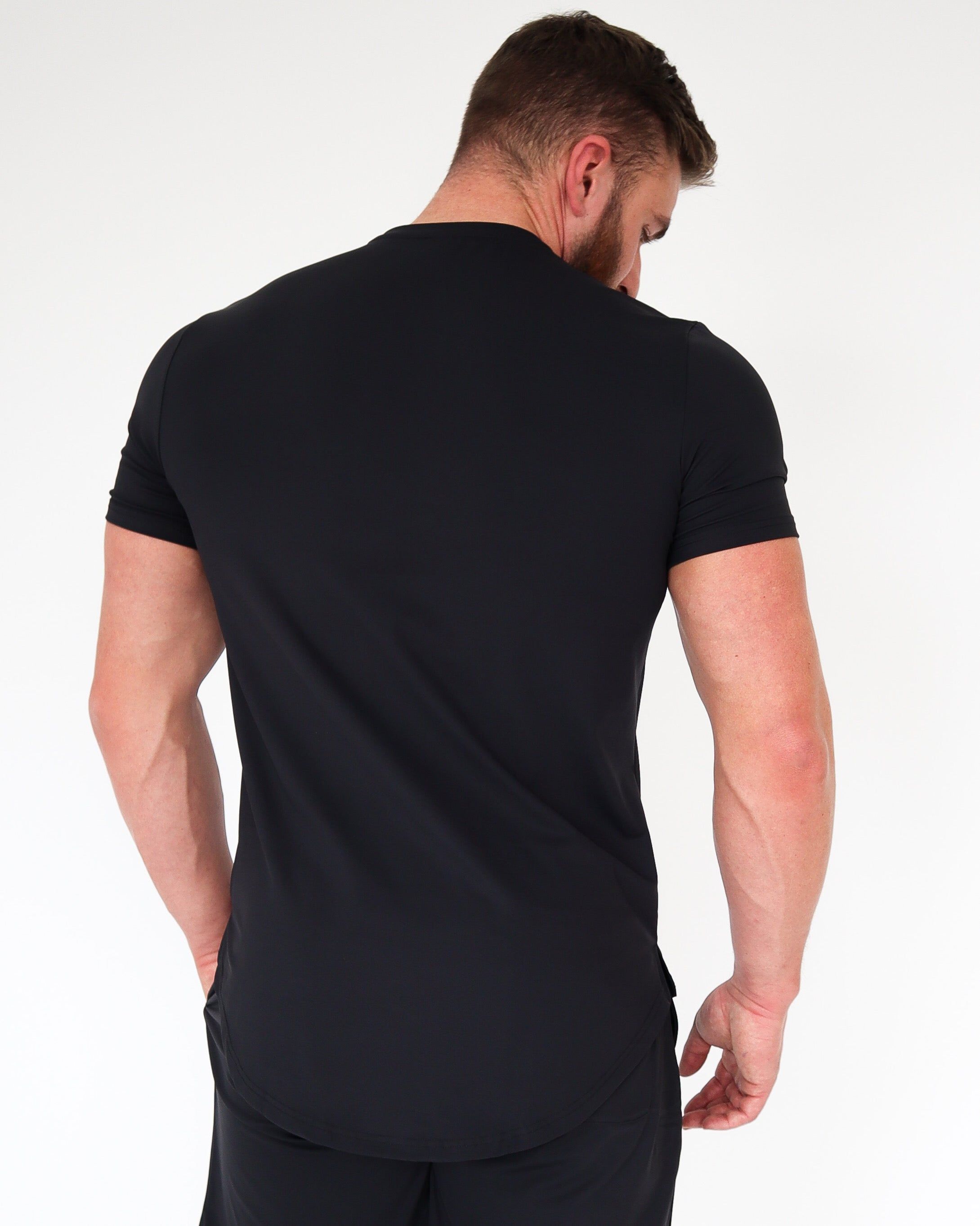 PERFORMANCE T-SHIRT - Black sold by First Health Apparel product image thumbnail 2