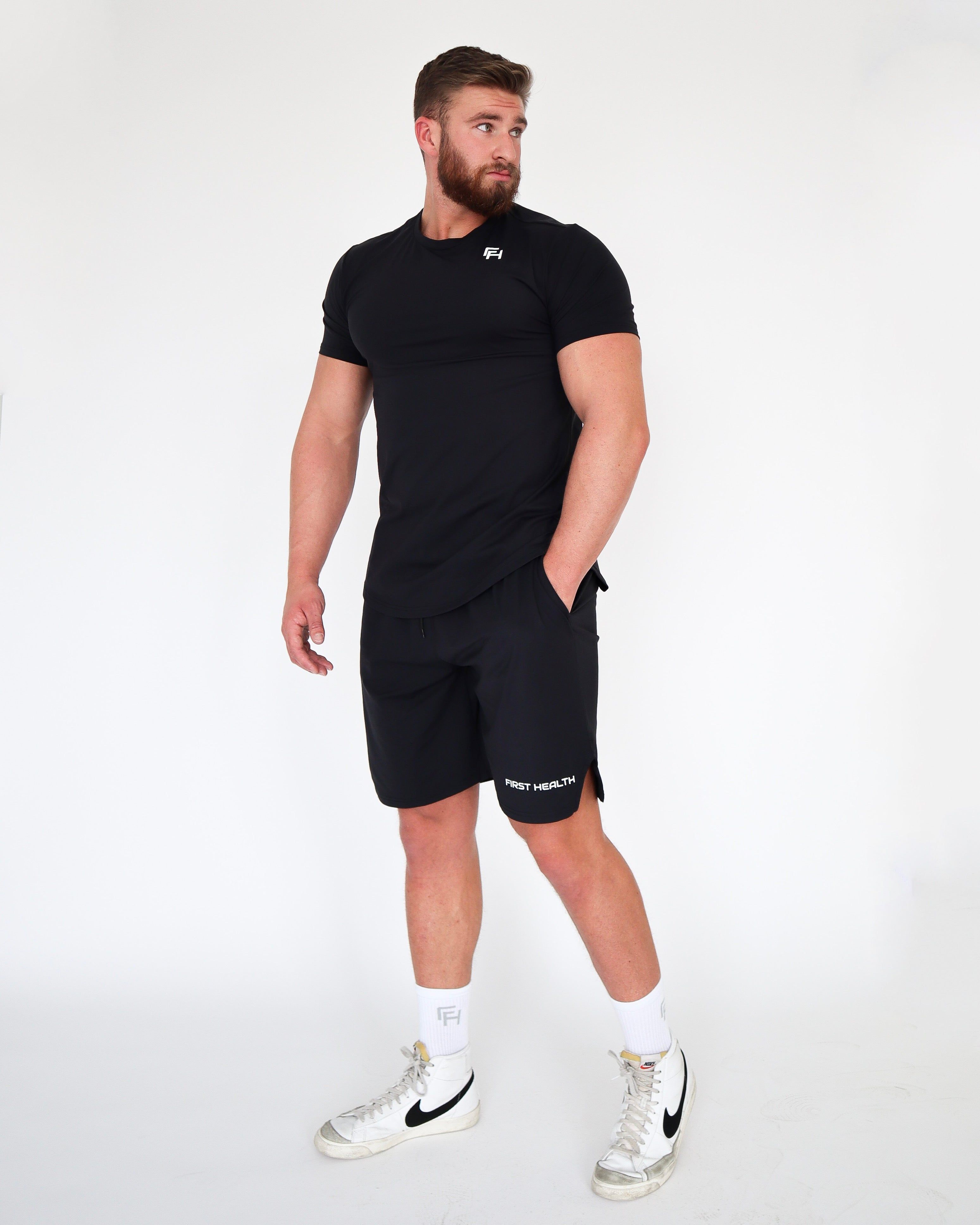 PERFORMANCE T-SHIRT - Black sold by First Health Apparel