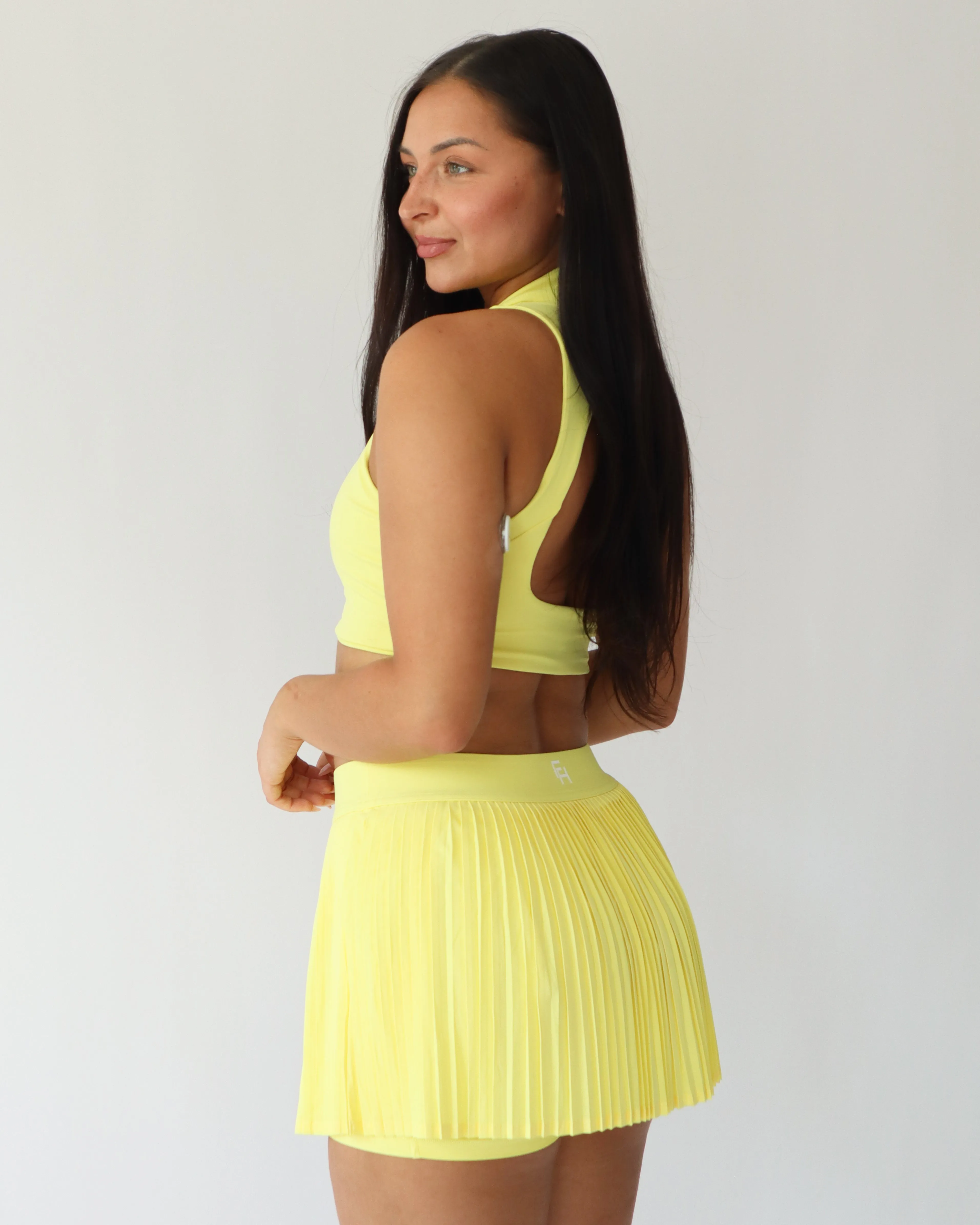 Cropped Polo Tank - Lemon sold by First Health Apparel product image thumbnail 5