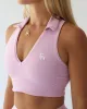 Cropped Polo Tank - Sorbet sold by First Health Apparel