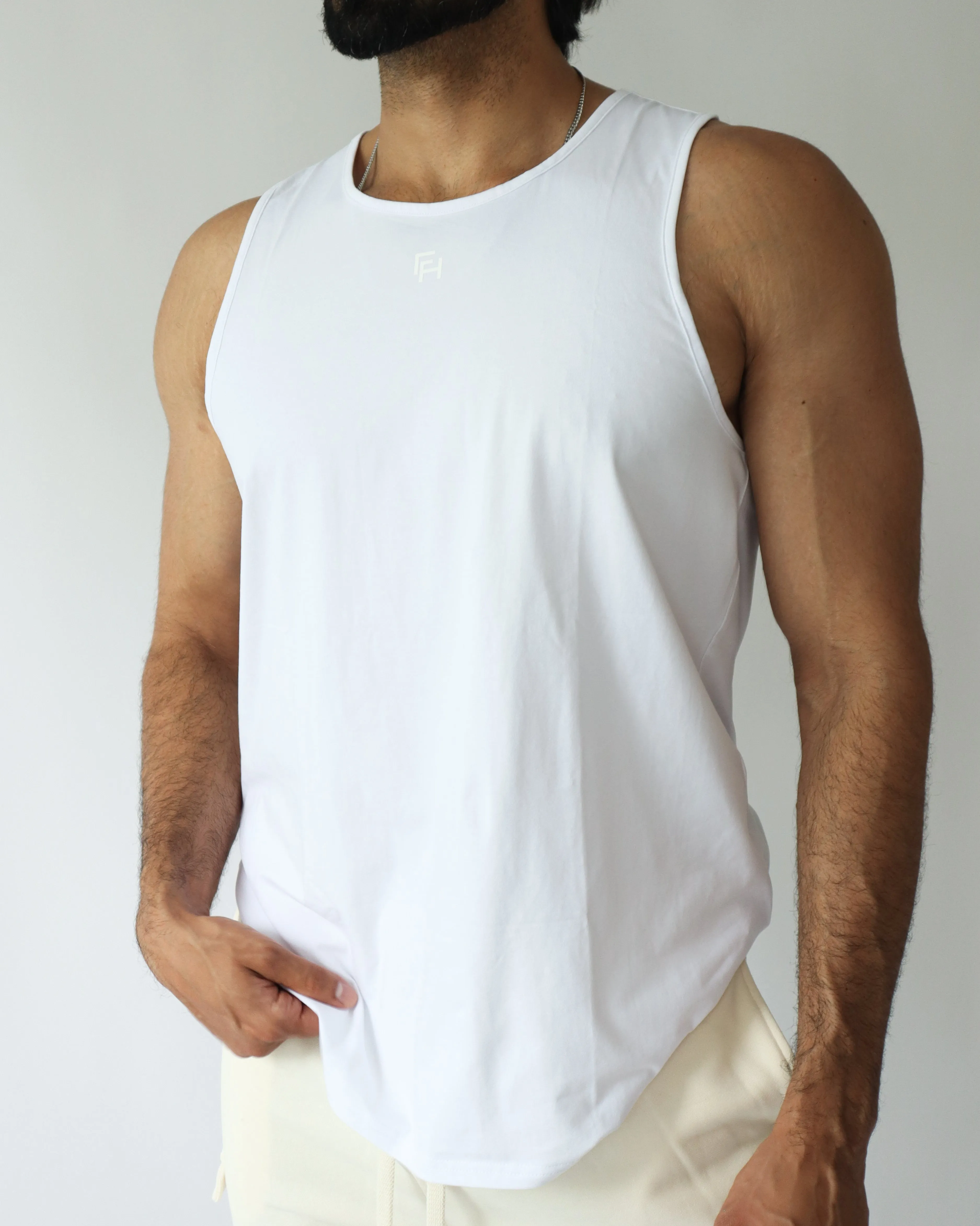 Legacy Tank - White sold by First Health Apparel product image thumbnail 4