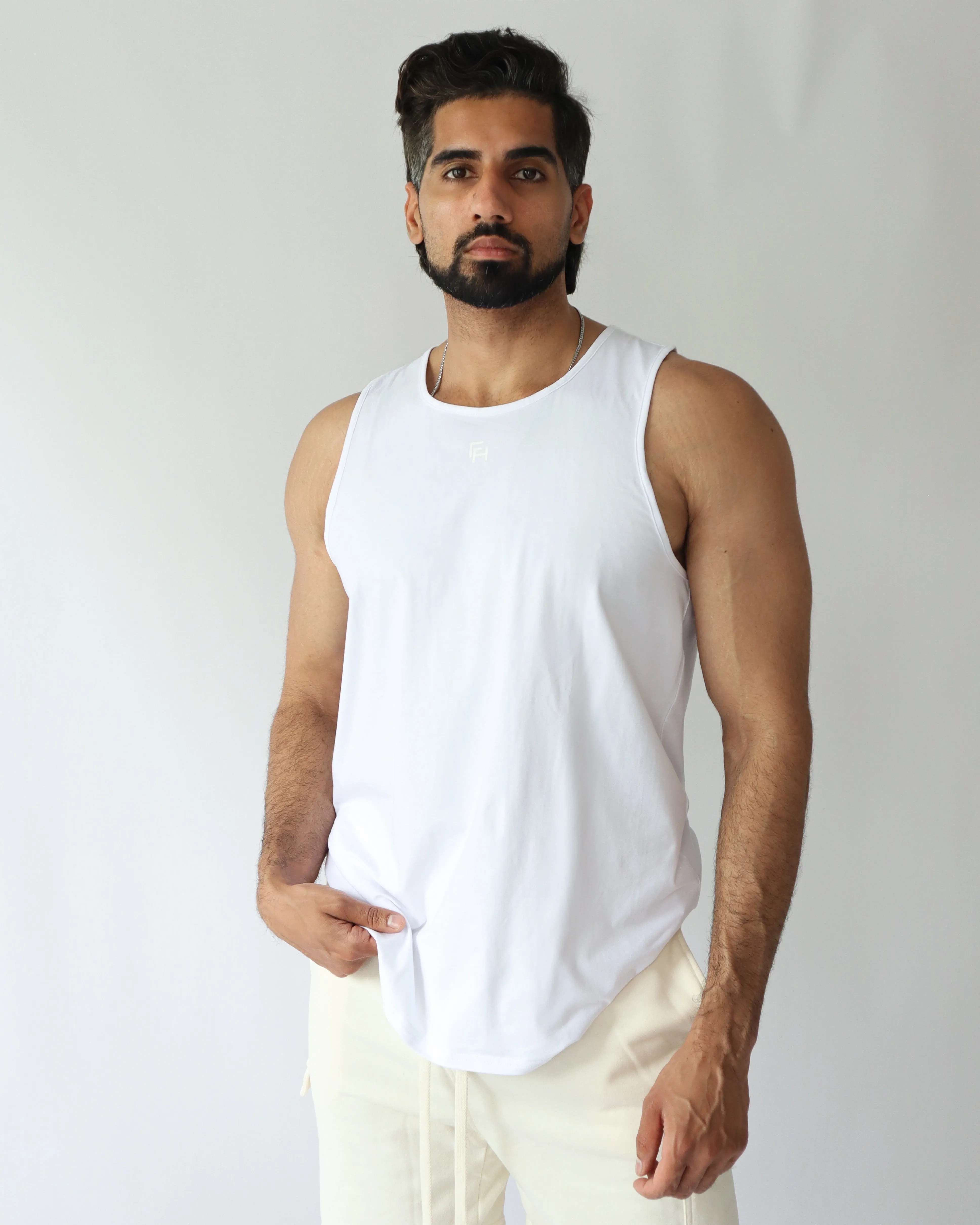 Legacy Tank - White sold by First Health Apparel