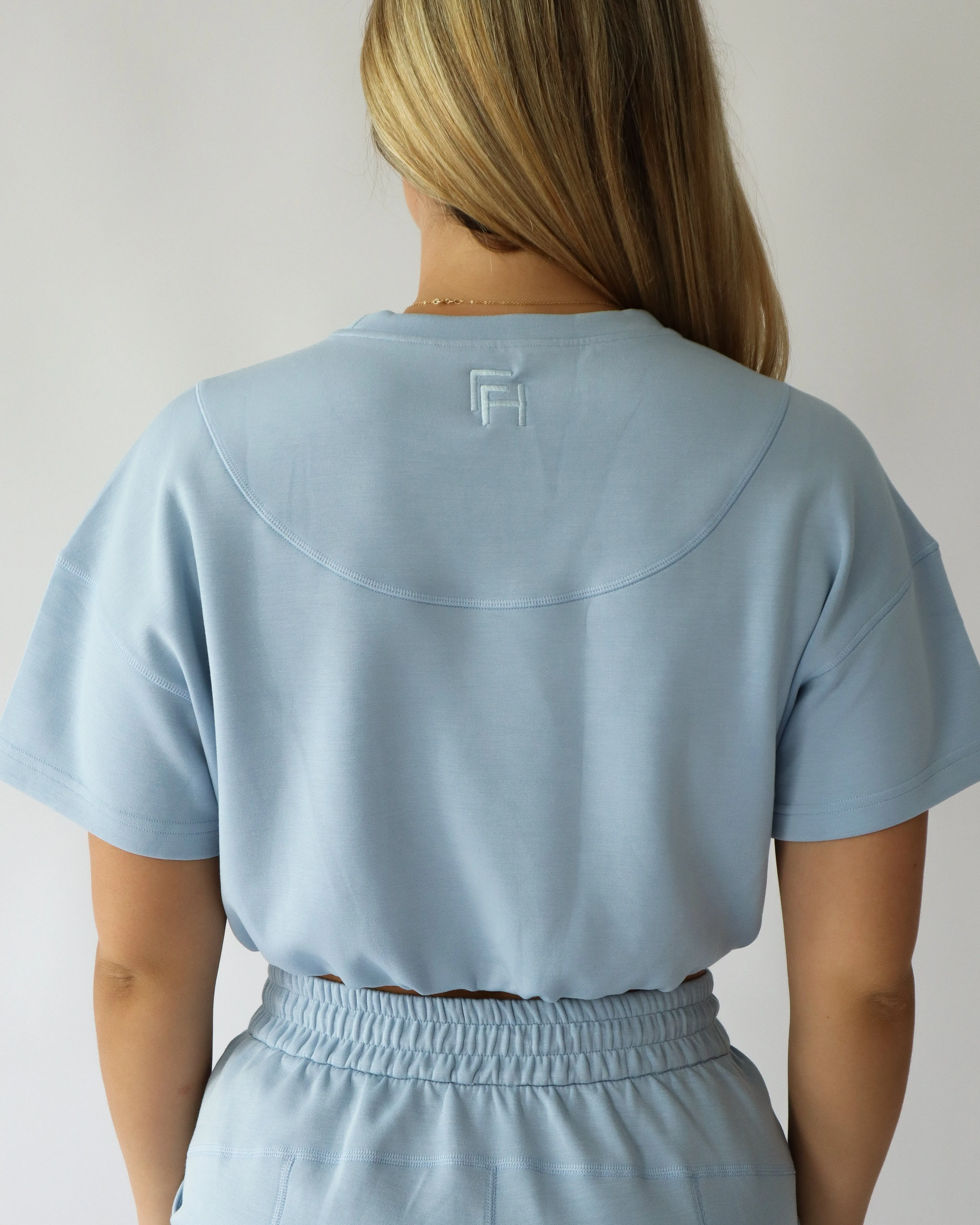 Lounge Cinched T-Shirt - Sky sold by First Health Apparel product image thumbnail 4