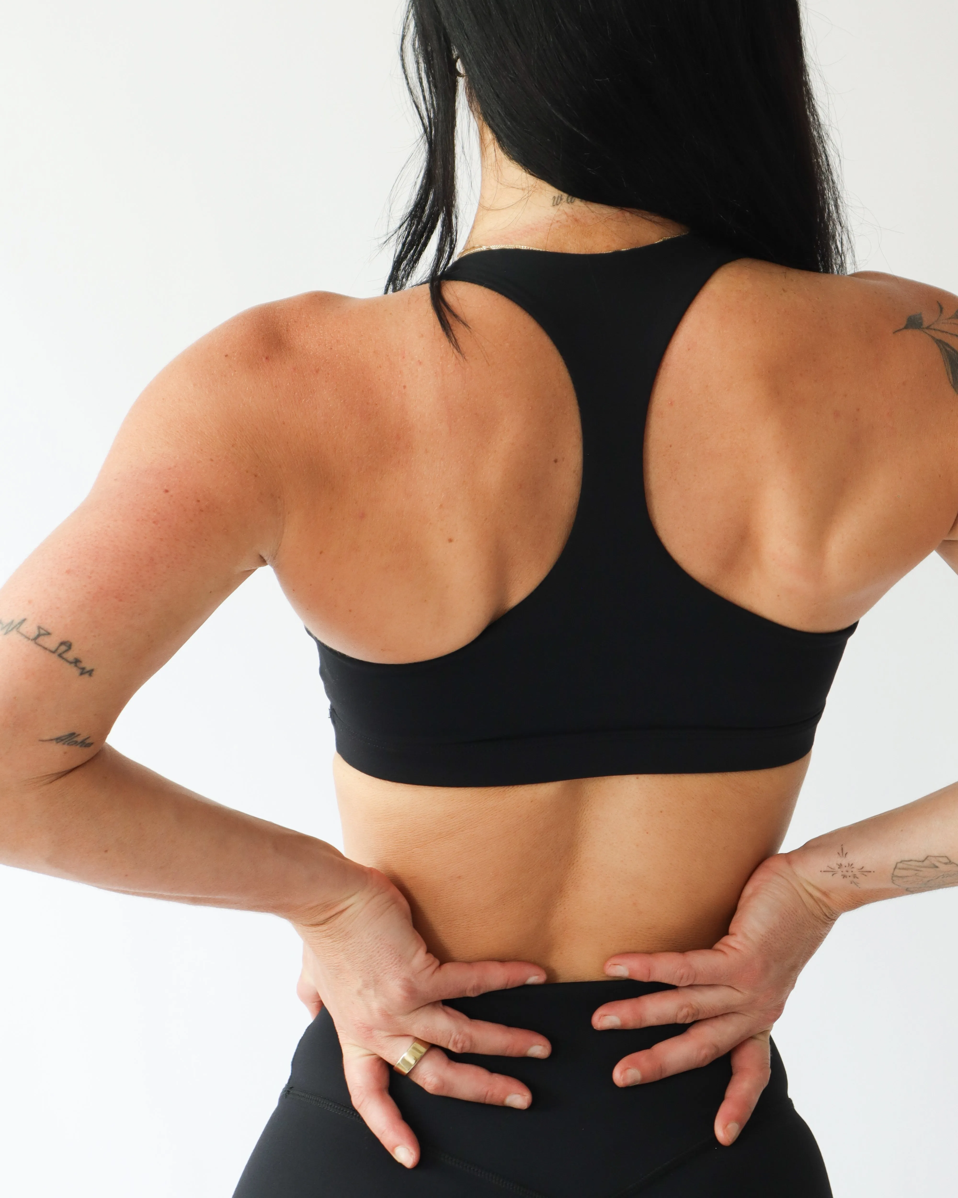 Flow Sports Bra - Black sold by First Health Apparel product image thumbnail 3