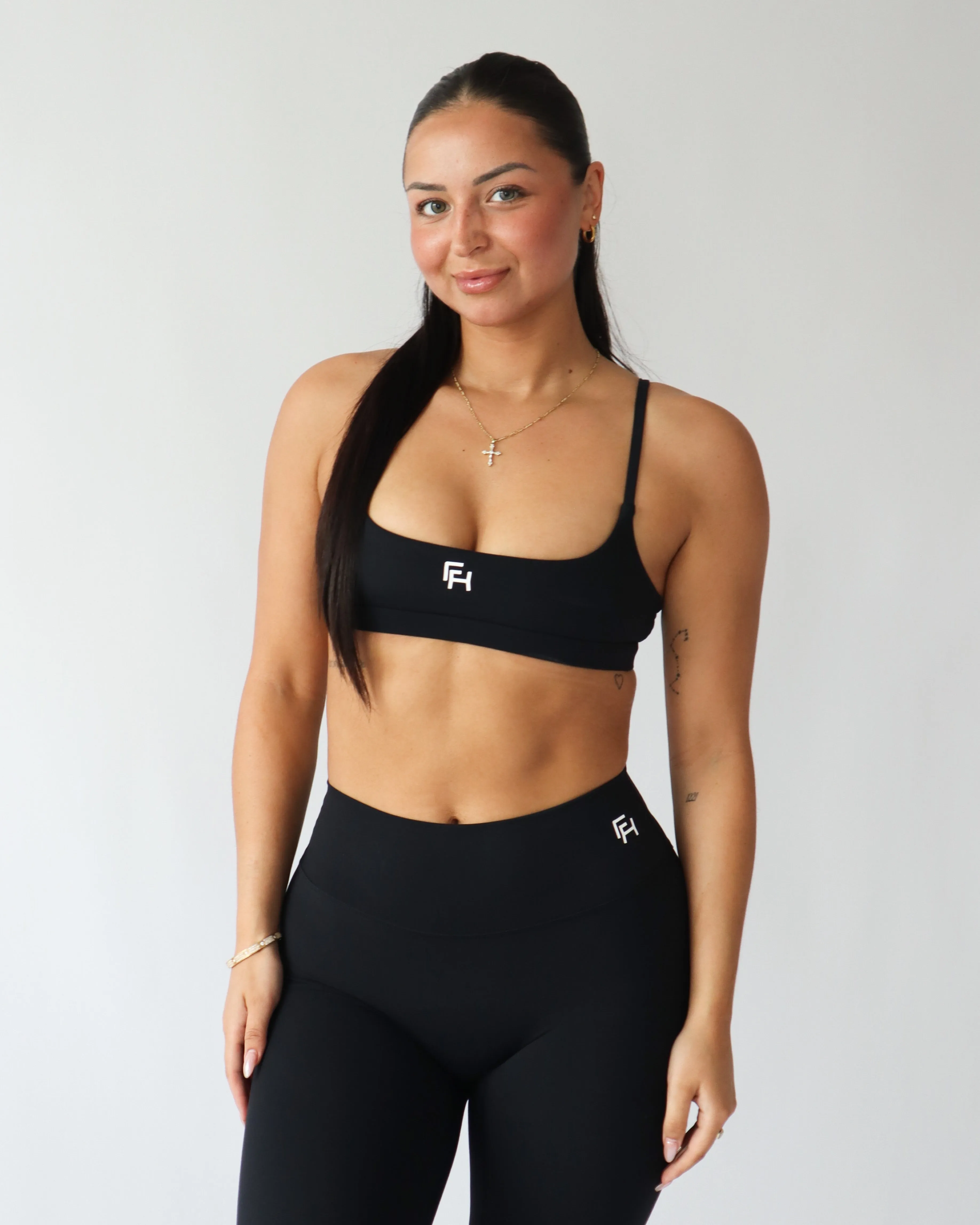 Flow Micro Sports Bra - Black sold by First Health Apparel
