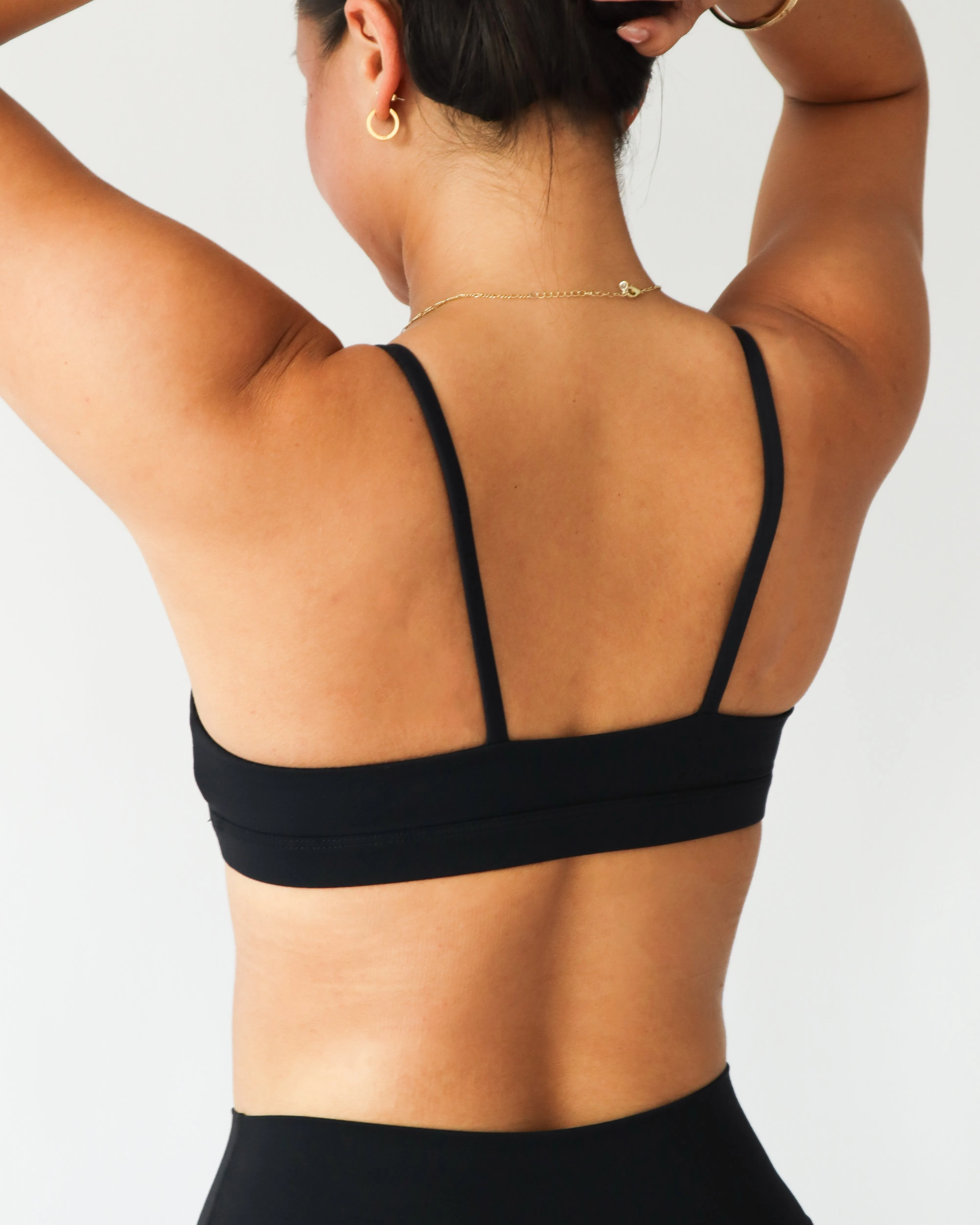 Flow Micro Sports Bra - Black sold by First Health Apparel product image thumbnail 3