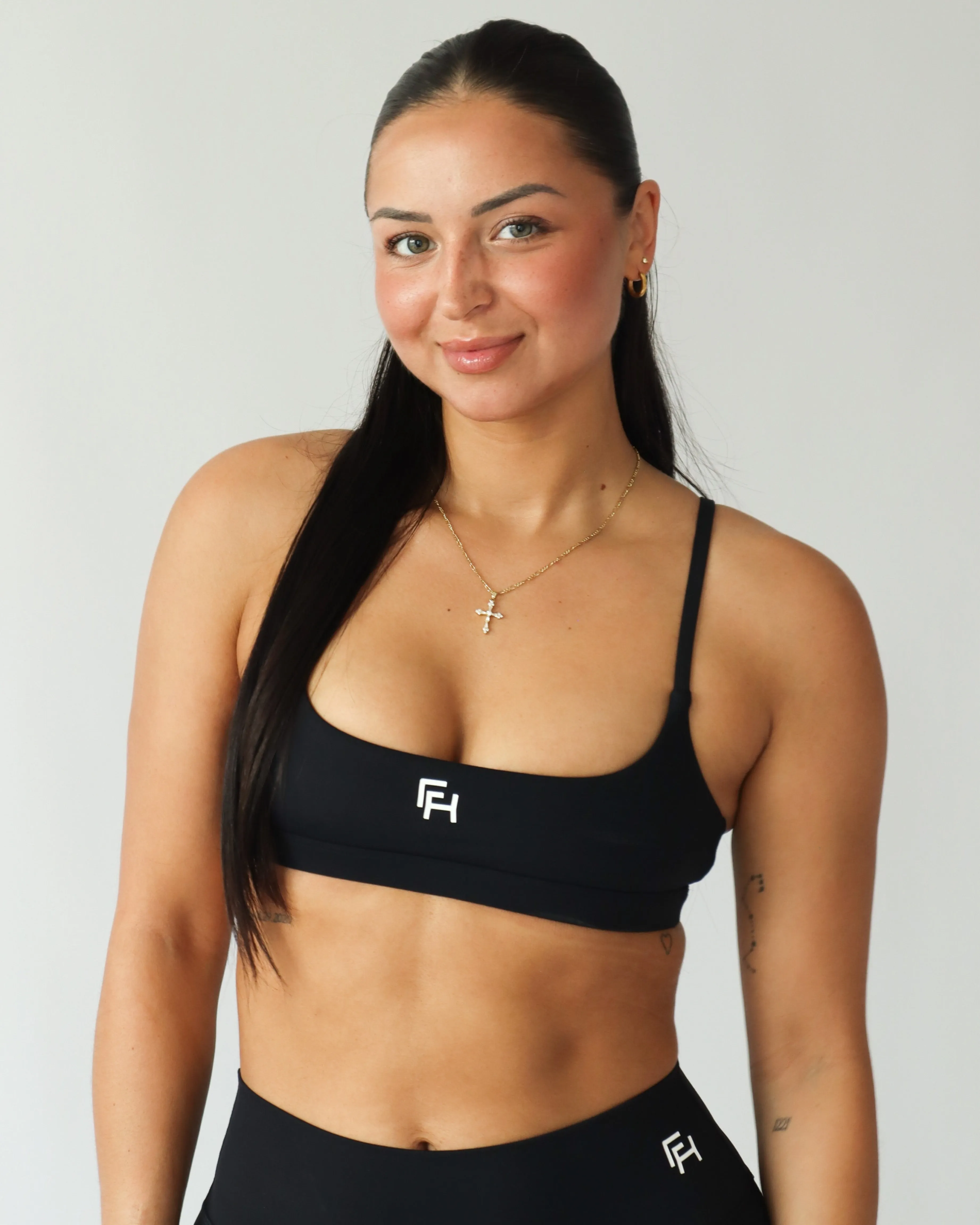 Flow Micro Sports Bra - Black sold by First Health Apparel product image thumbnail 4