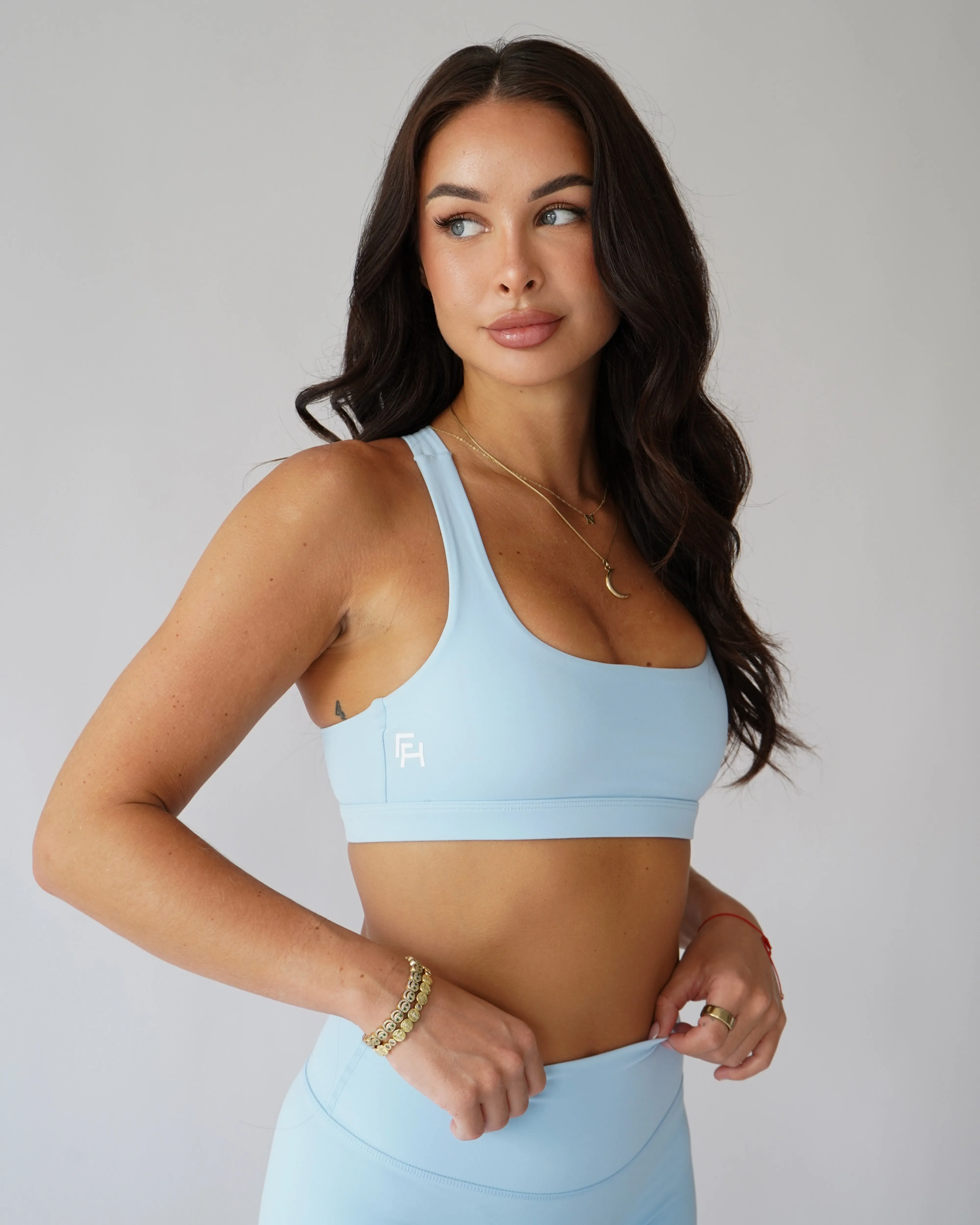 Flow Sports Bra - Cloud sold by First Health Apparel