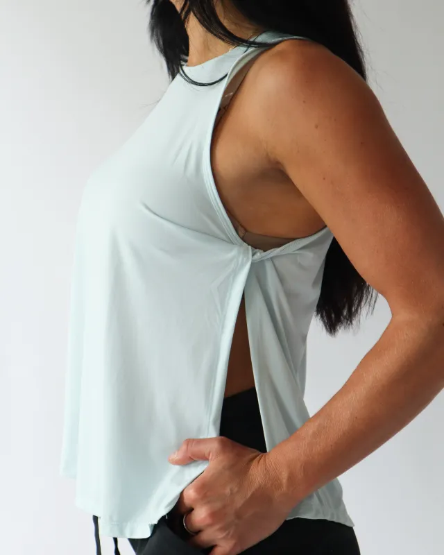 Breeze Twist Tank - Ice sold by First Health Apparel