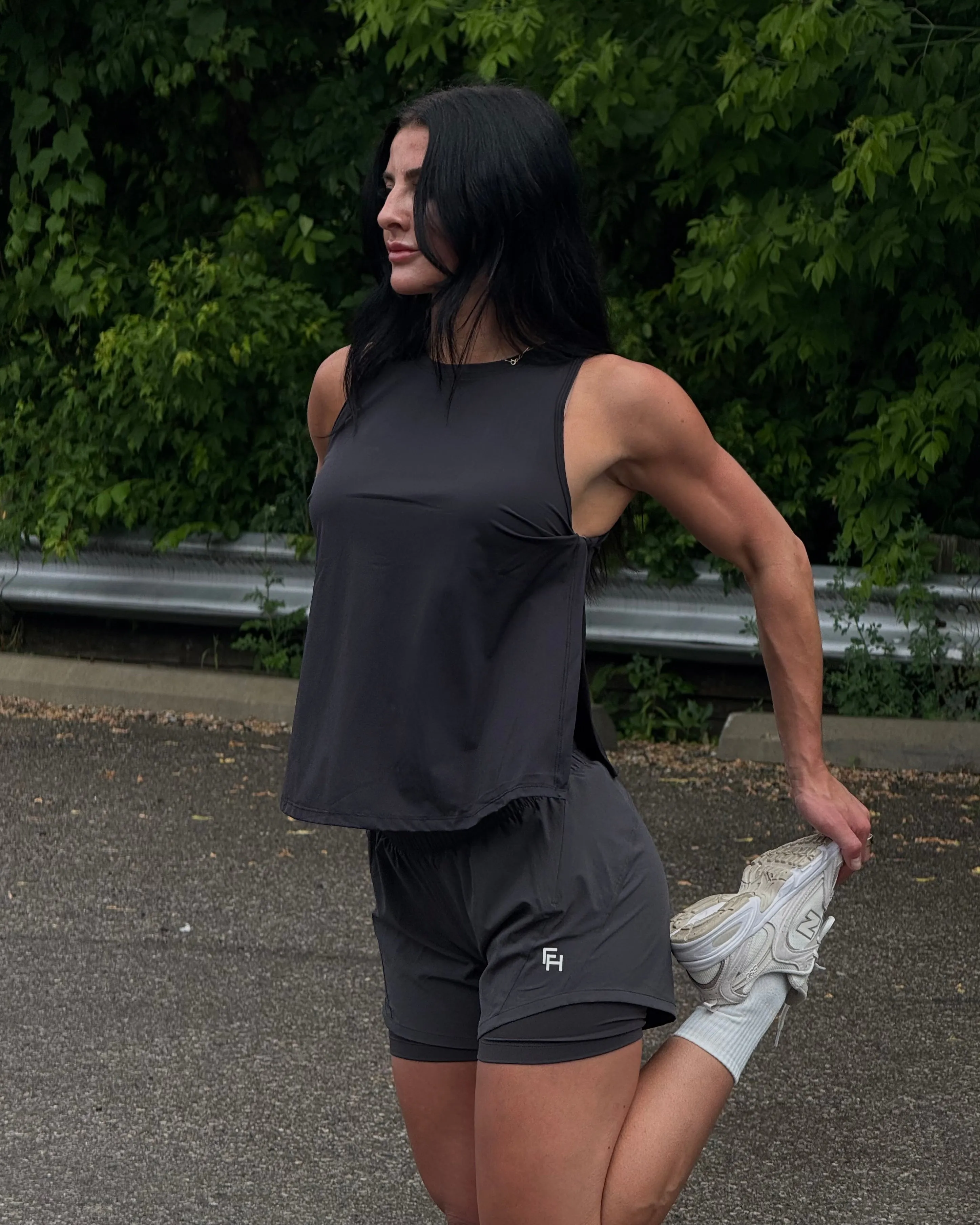 Breeze Twist Tank - Black sold by First Health Apparel product image thumbnail 2