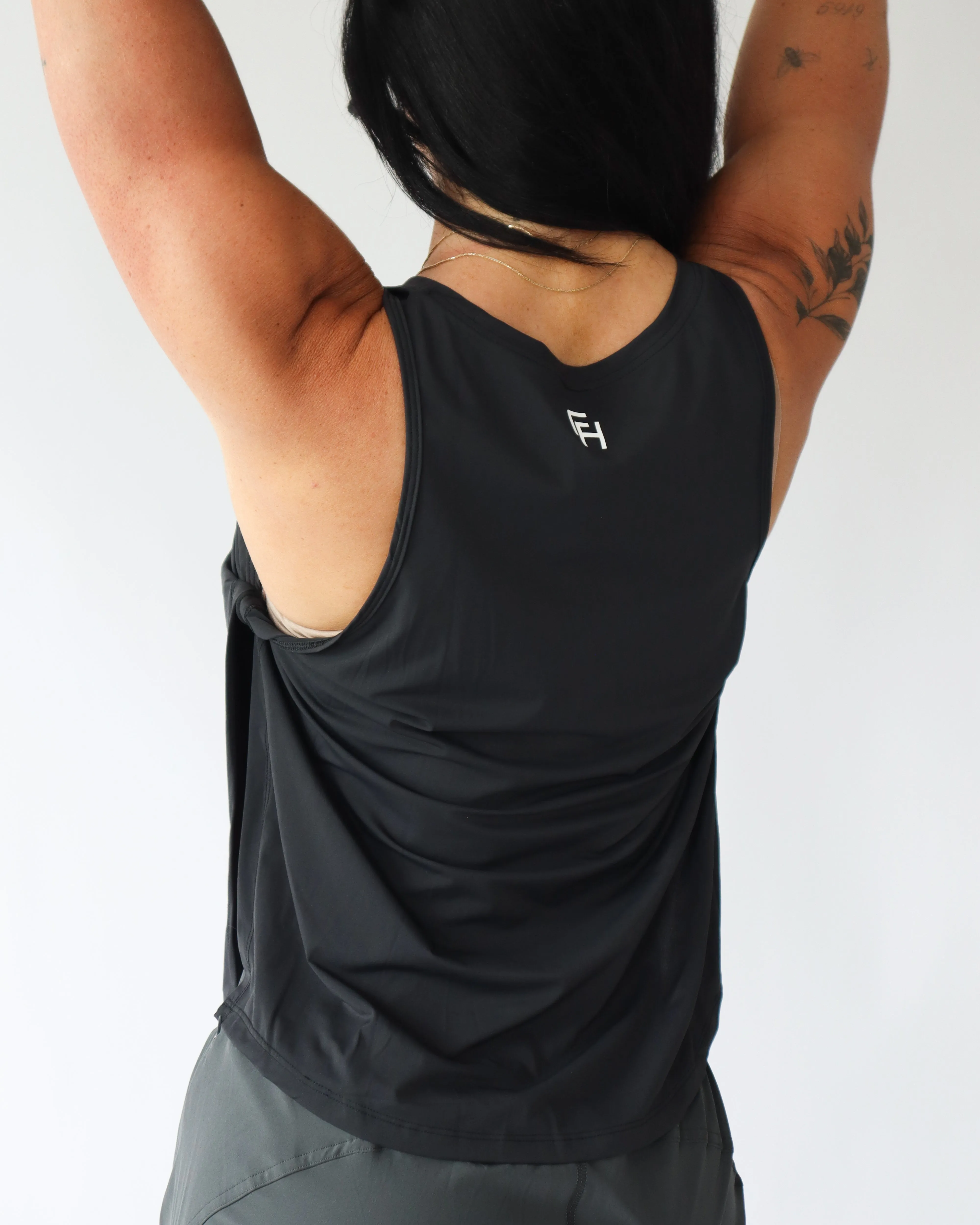 Breeze Twist Tank - Black sold by First Health Apparel product image thumbnail 4