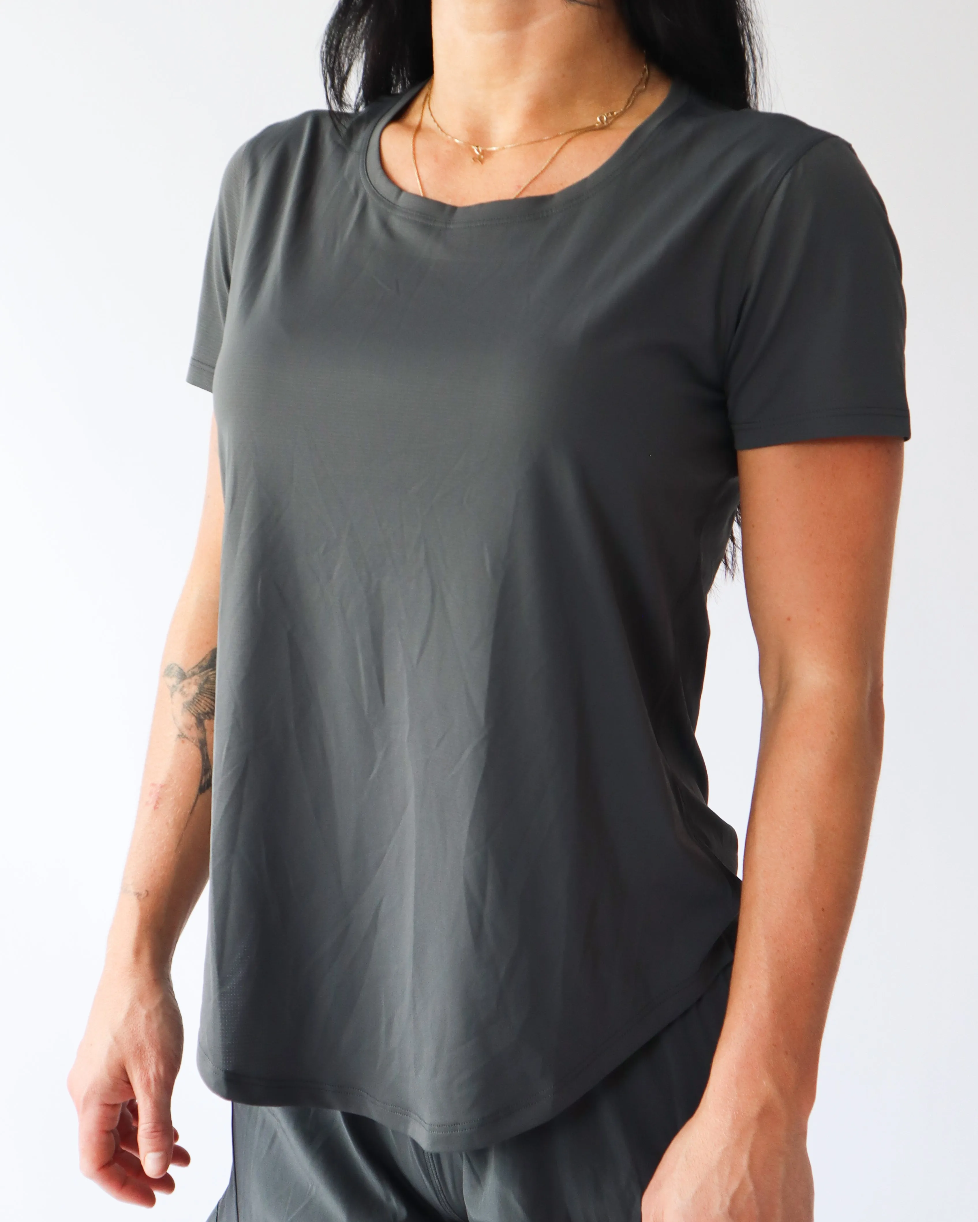 Ultimate Running T-Shirt - Iron sold by First Health Apparel product image thumbnail 3