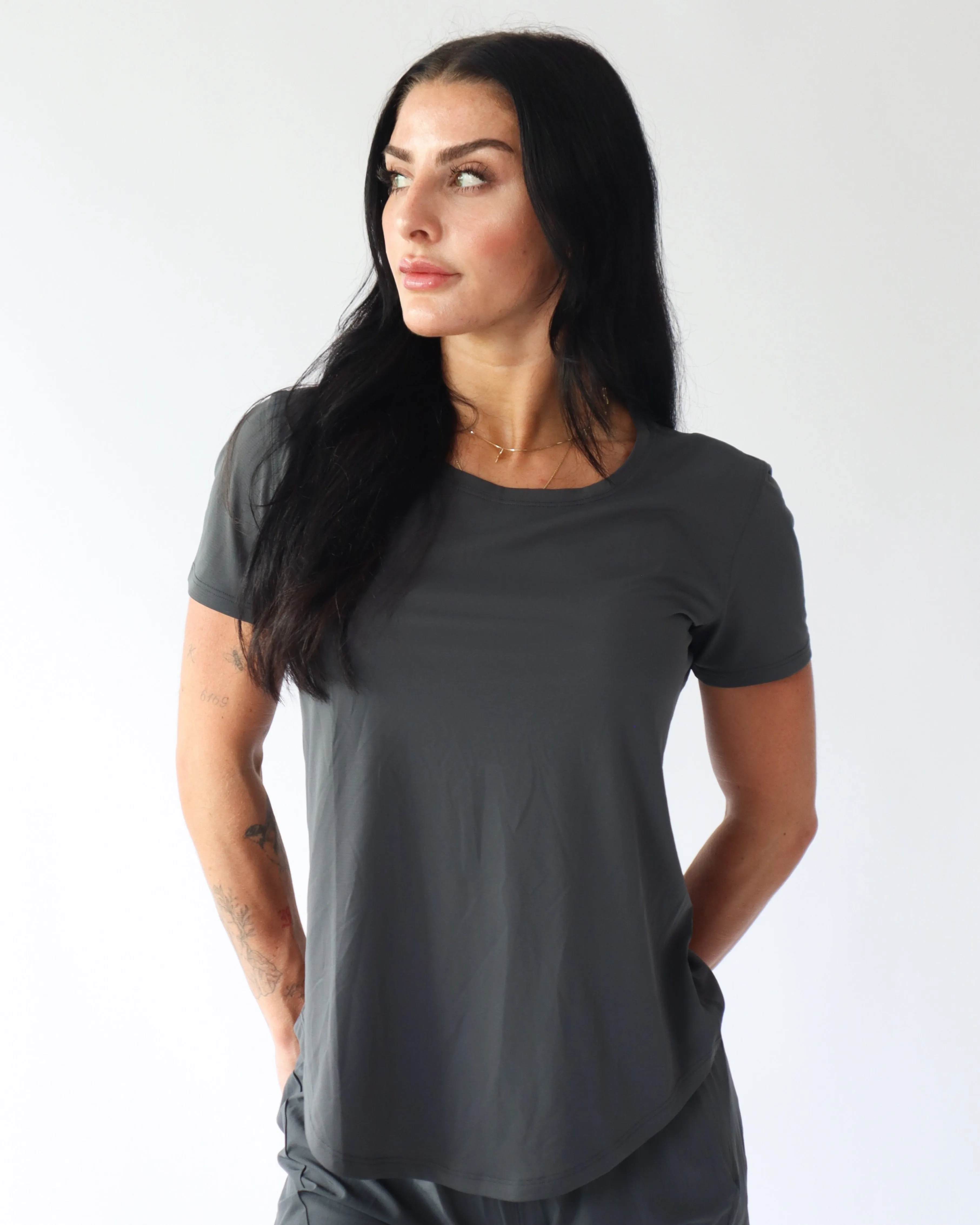 Ultimate Running T-Shirt - Iron sold by First Health Apparel product image thumbnail 4