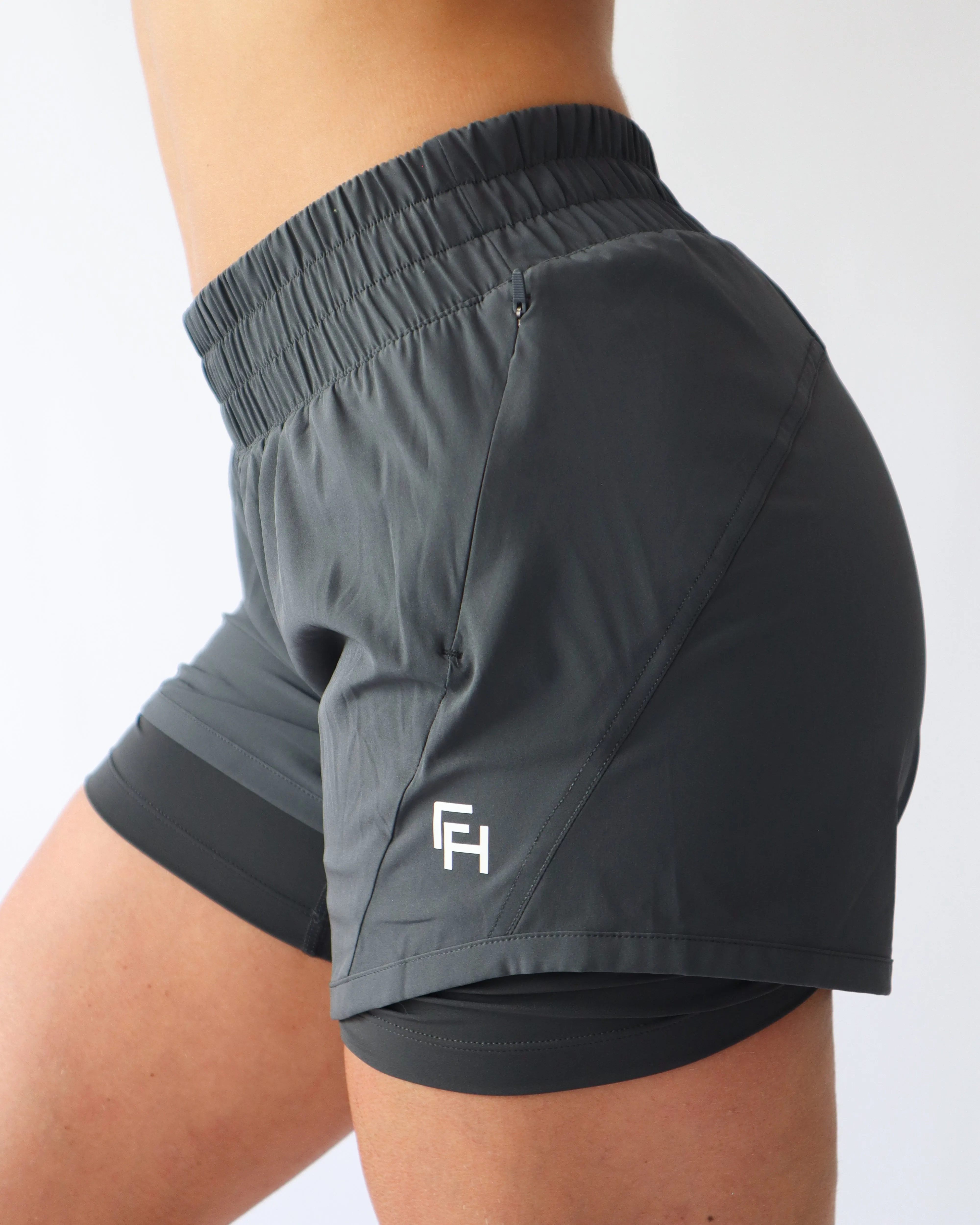 Ultimate Running Shorts - Iron sold by First Health Apparel product image thumbnail 4