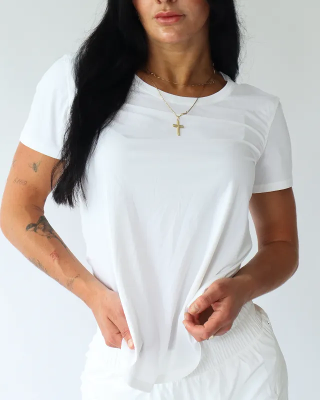 Ultimate Running T-Shirt - White sold by First Health Apparel