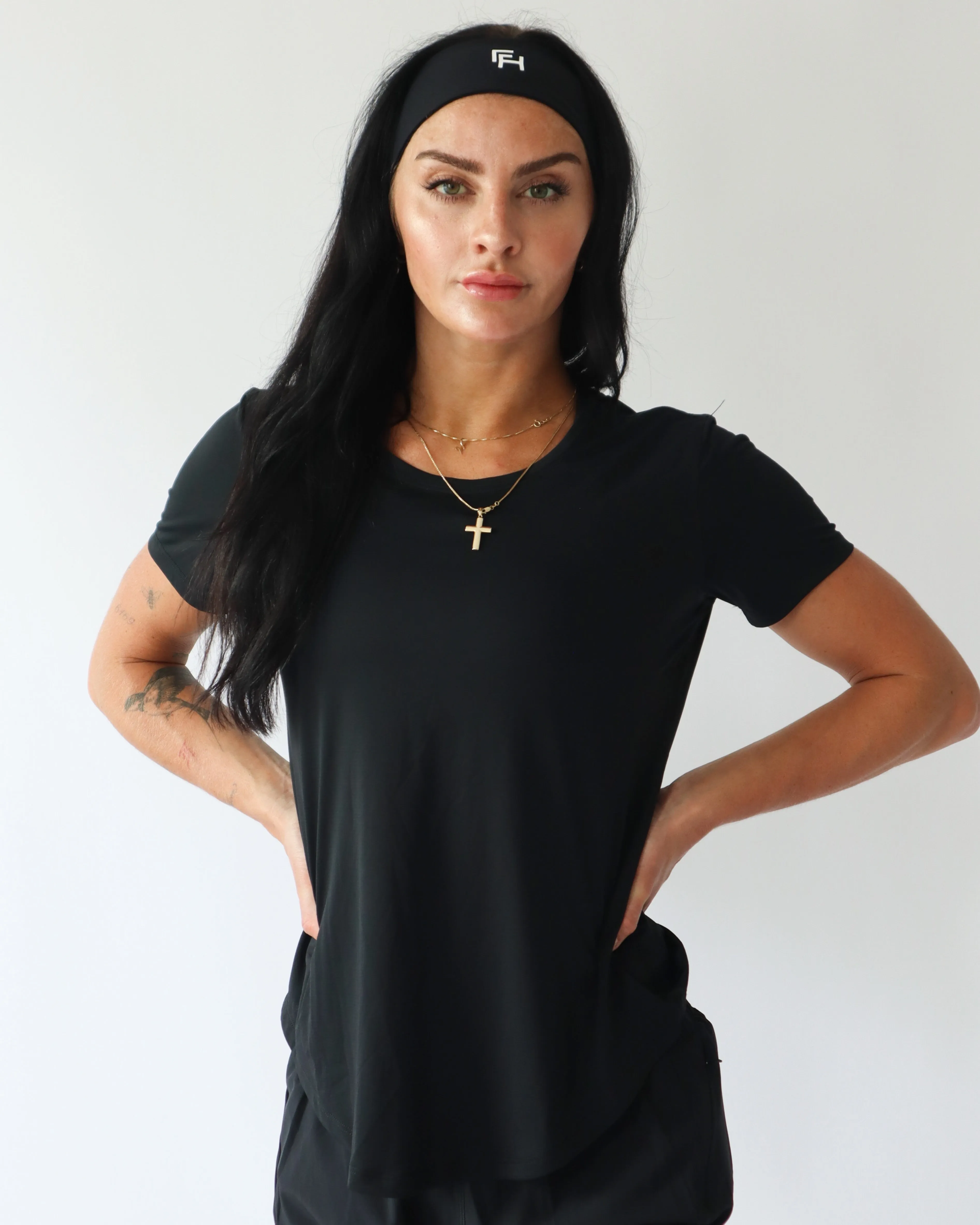 Ultimate Running T-Shirt - Black sold by First Health Apparel