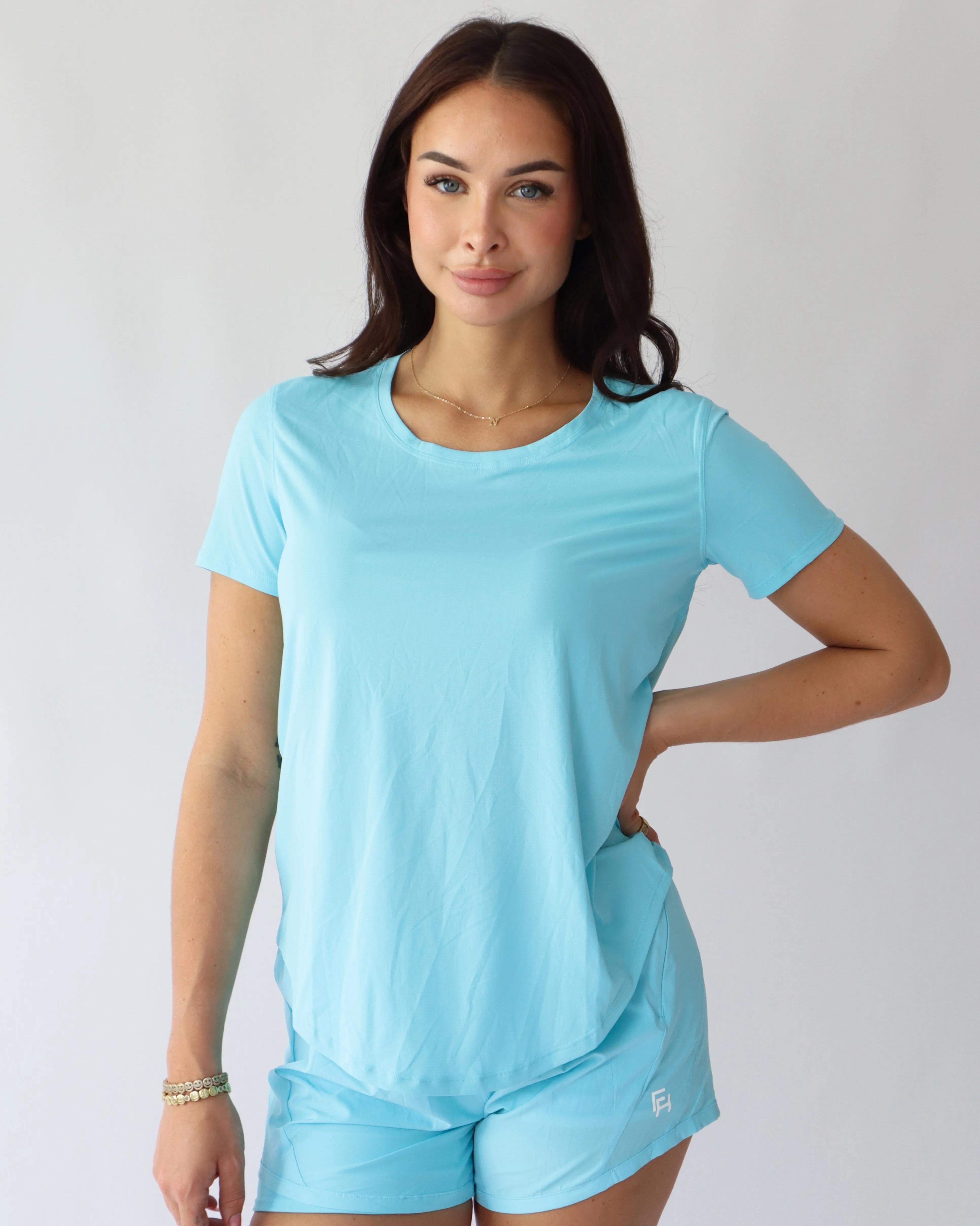 Ultimate Running T-Shirt - Ocean sold by First Health Apparel