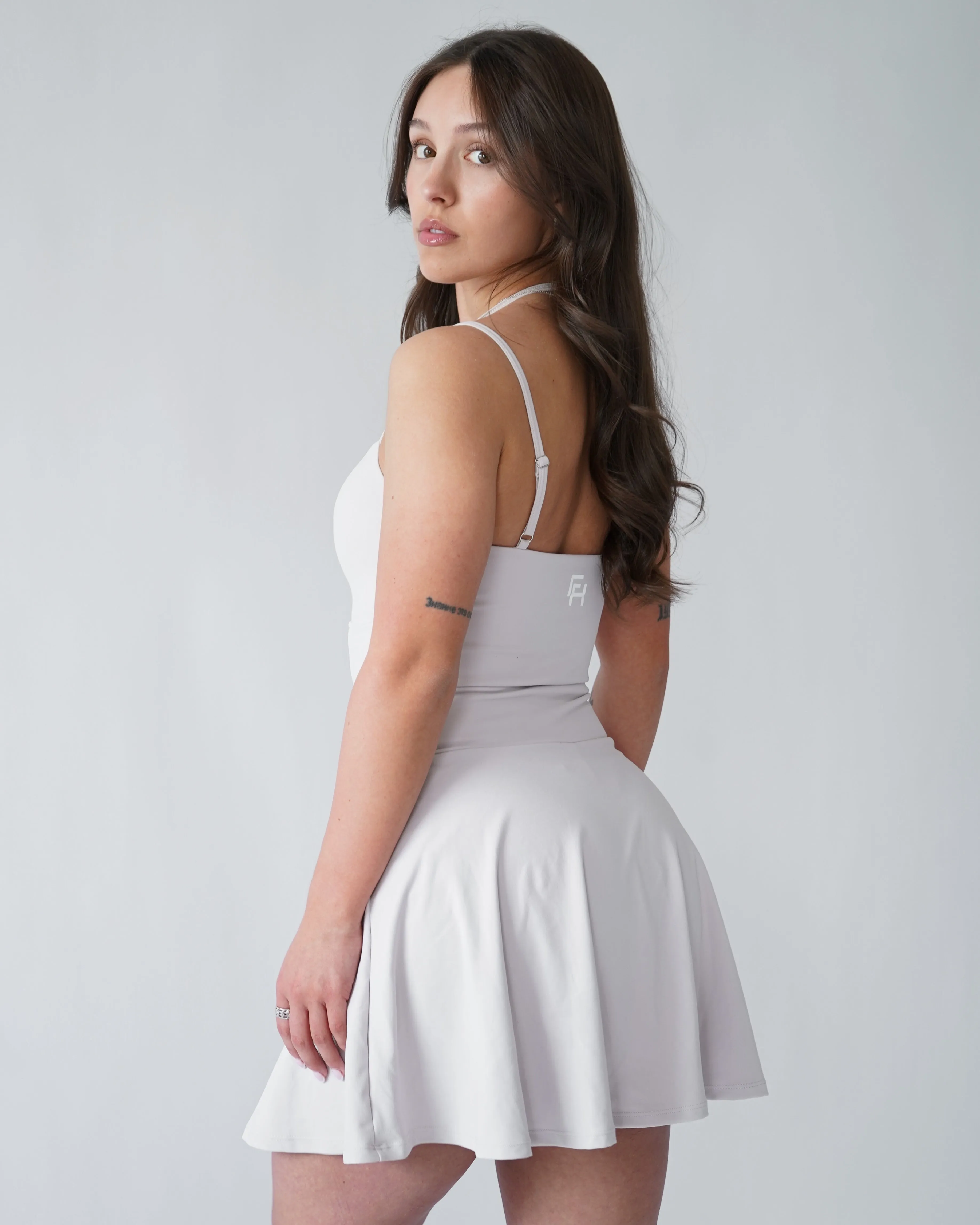 UltraSoft Mini Sport Dress - Buttercream sold by First Health Apparel