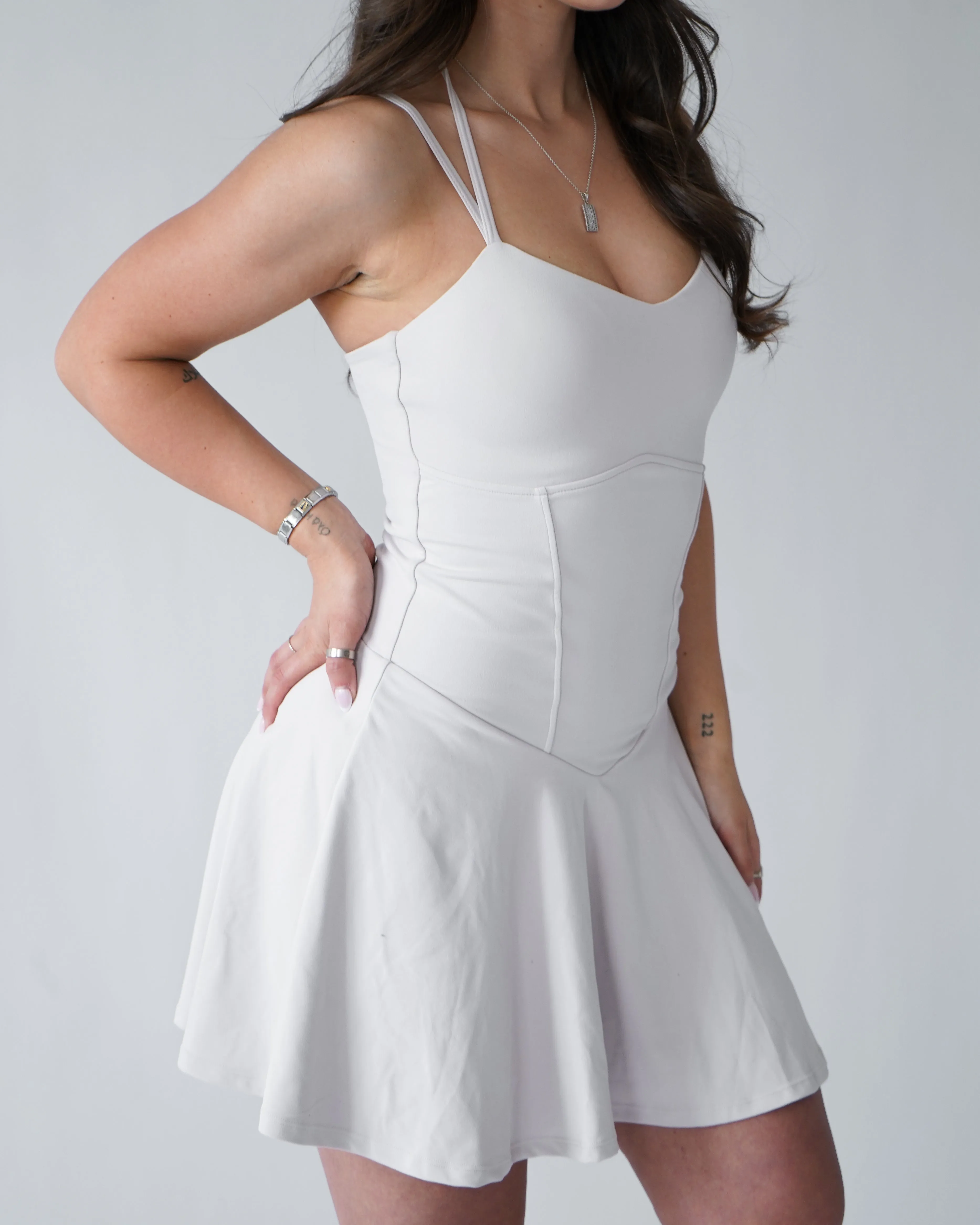 UltraSoft Mini Sport Dress - Buttercream sold by First Health Apparel product image thumbnail 2