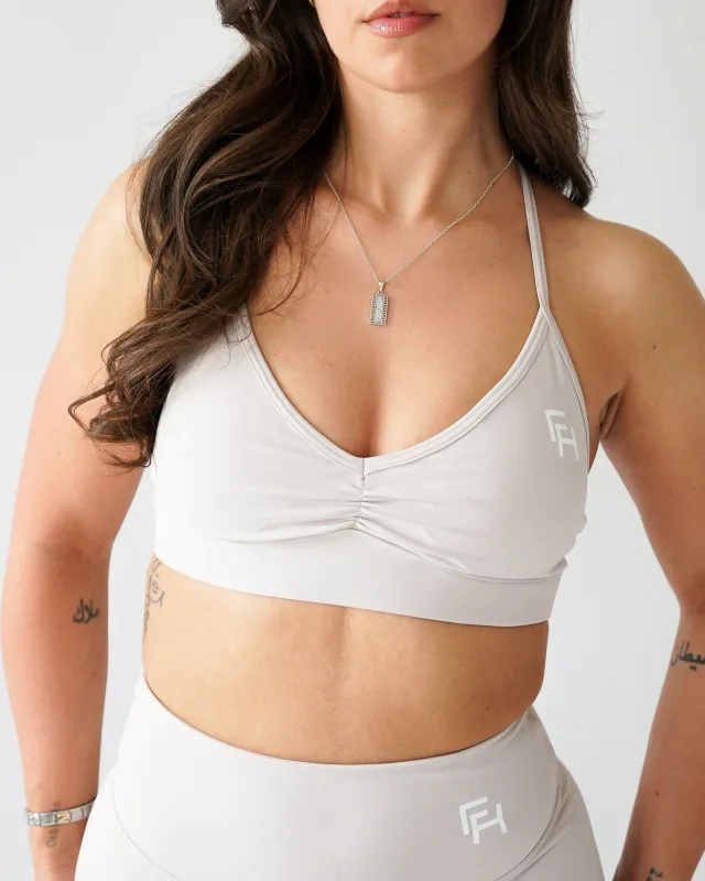 UltraSoft Sports Bra - Buttercream sold by First Health Apparel