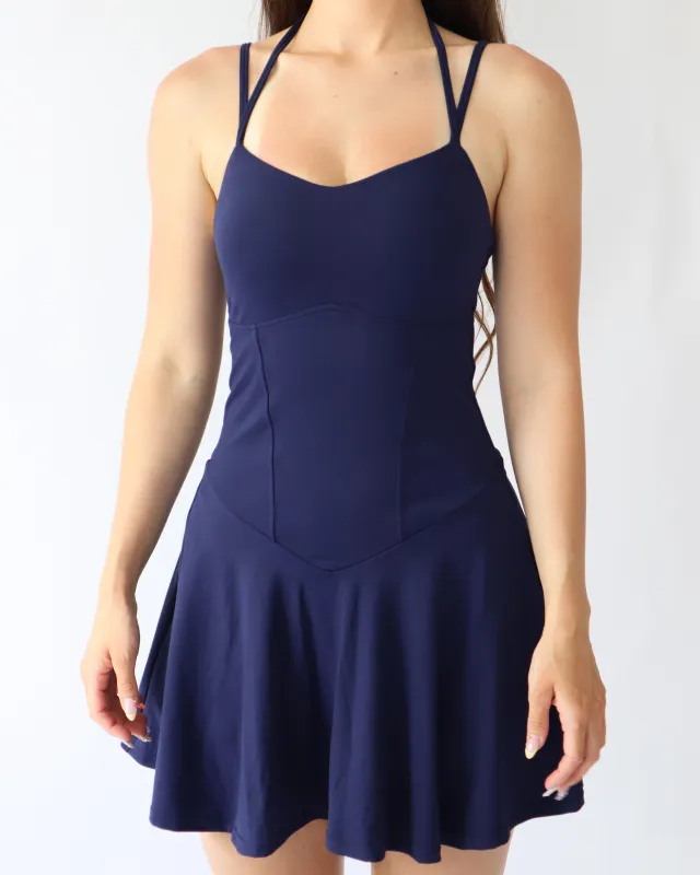 UltraSoft Mini Sport Dress - Sapphire sold by First Health Apparel