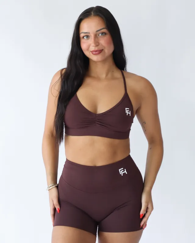 UltraSoft Sports Bra - Espresso sold by First Health Apparel
