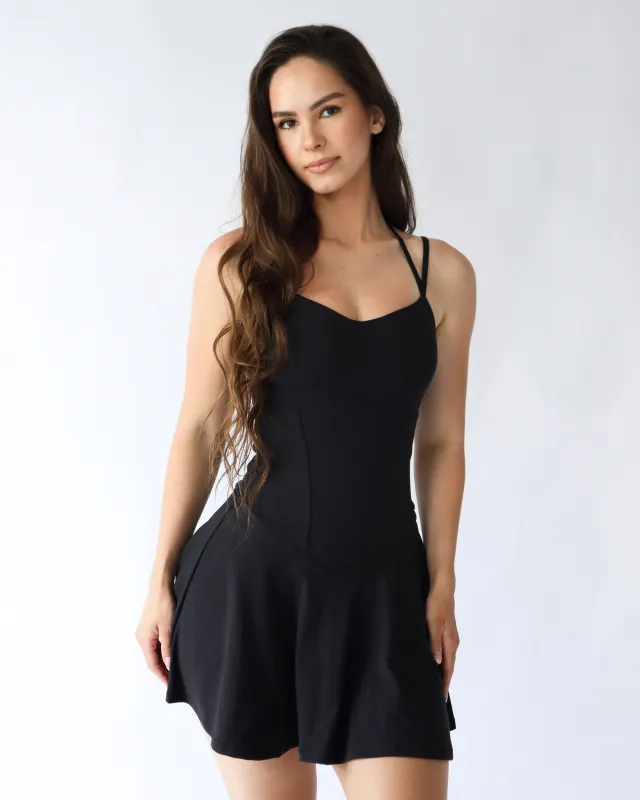 UltraSoft Mini Sport Dress - Black sold by First Health Apparel