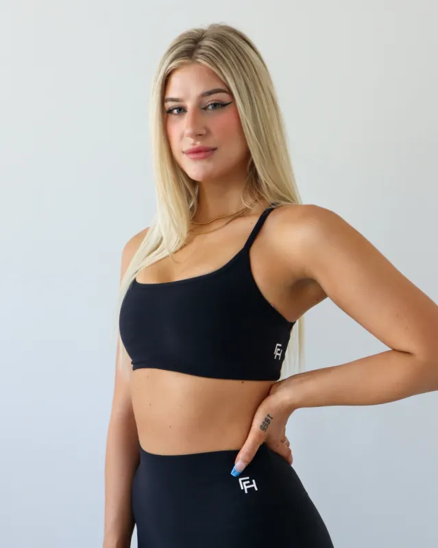 Core Sports Bra - Black sold by First Health Apparel