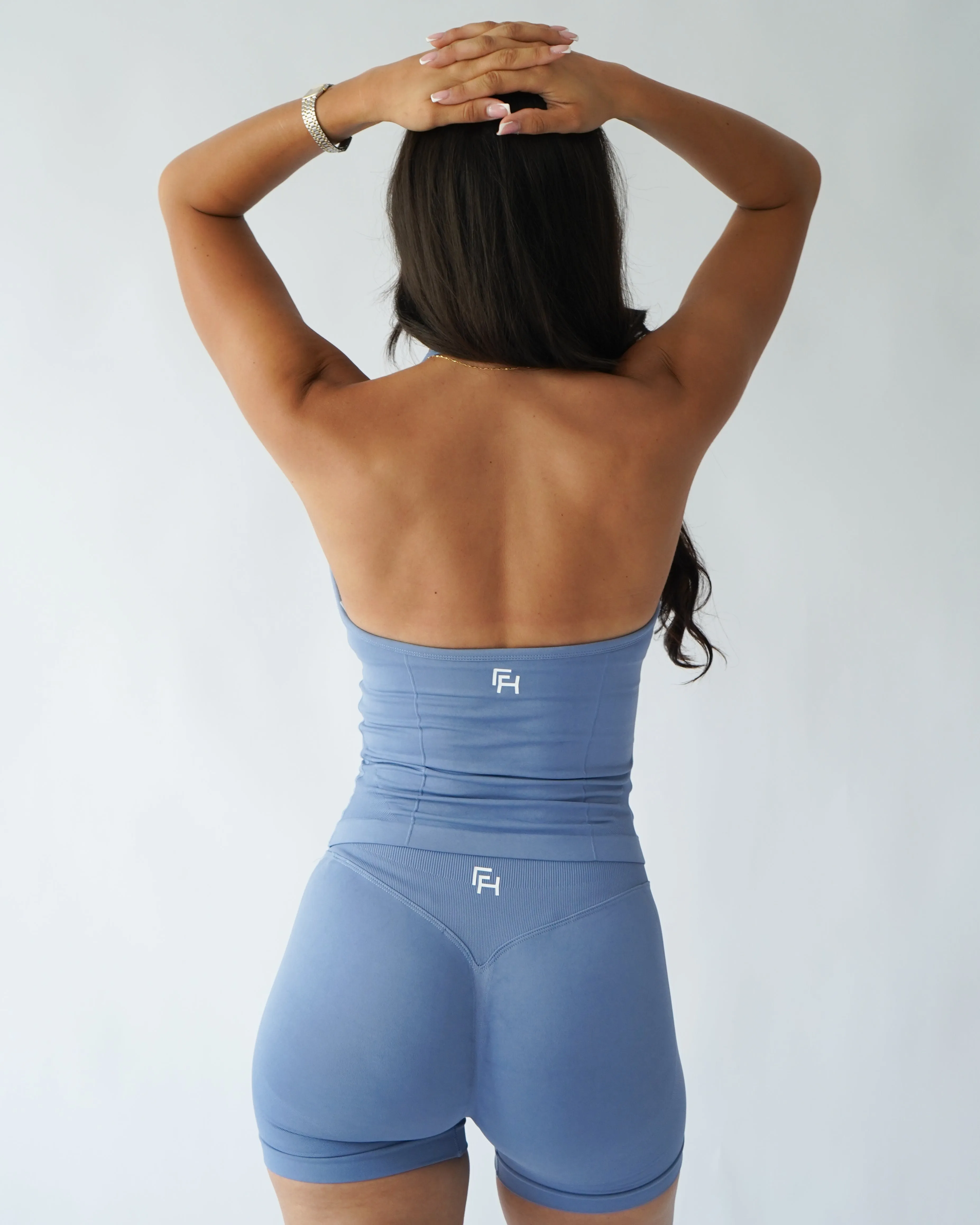 Ascend Halter Tank Top - Dusty Blue sold by First Health Apparel product image thumbnail 3