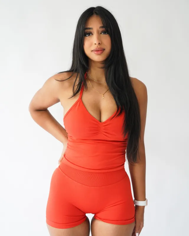 Ascend Halter Tank Top - Poppy sold by First Health Apparel