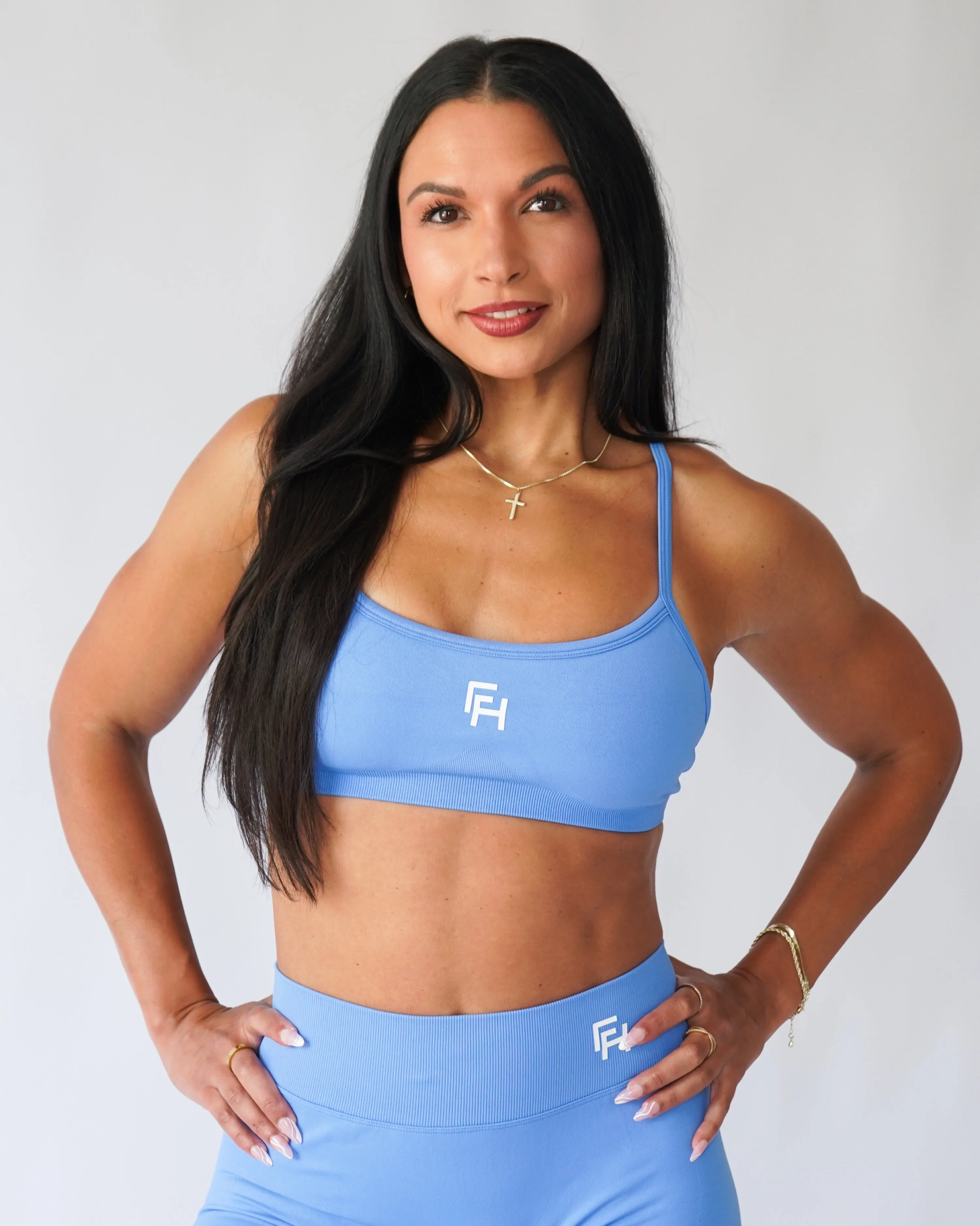 Ascend Contour Sports Bra - Malibu sold by First Health Apparel