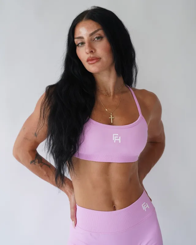 Ascend Contour Sports Bra - Peony sold by First Health Apparel