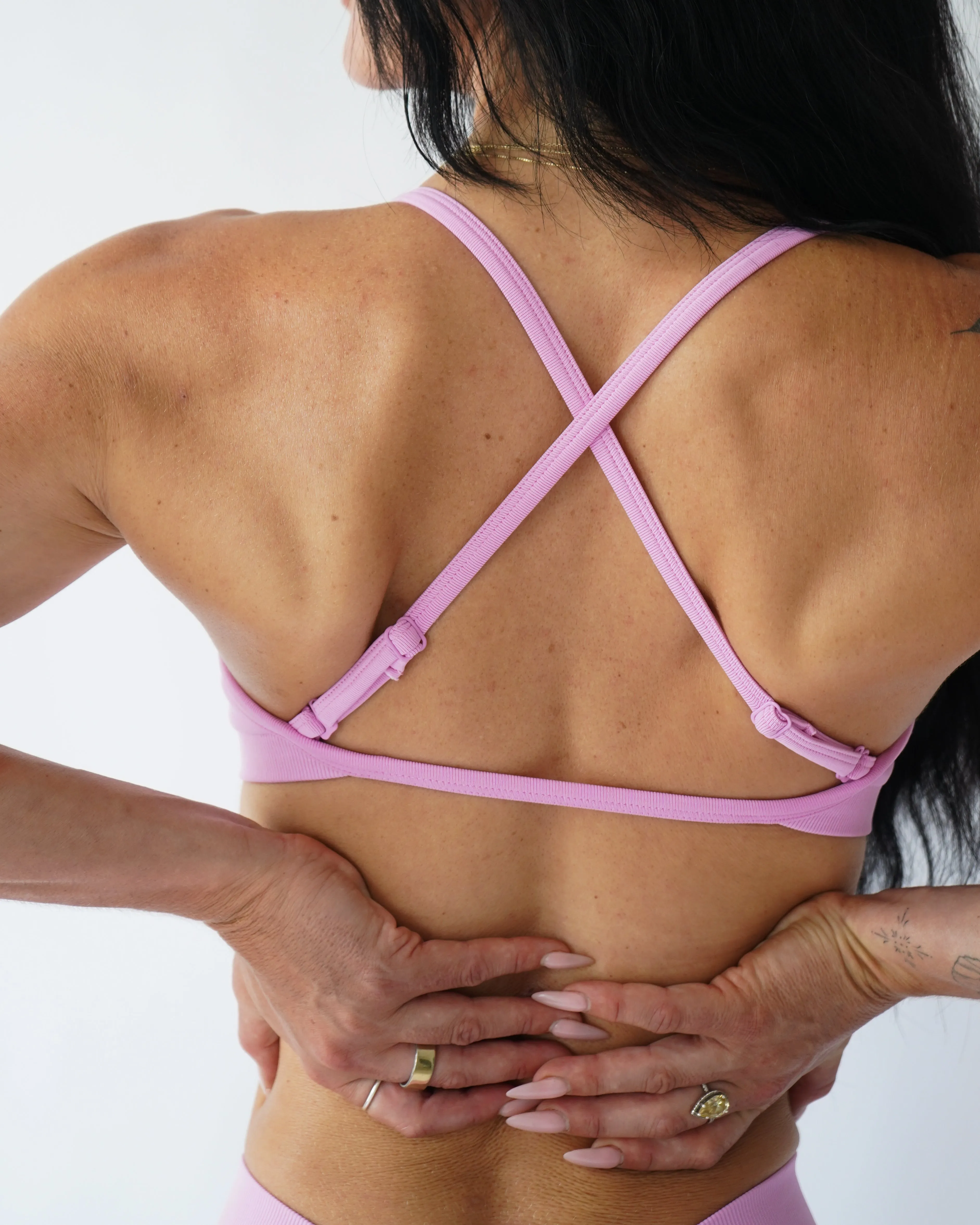 Ascend Contour Sports Bra - Peony sold by First Health Apparel product image thumbnail 3