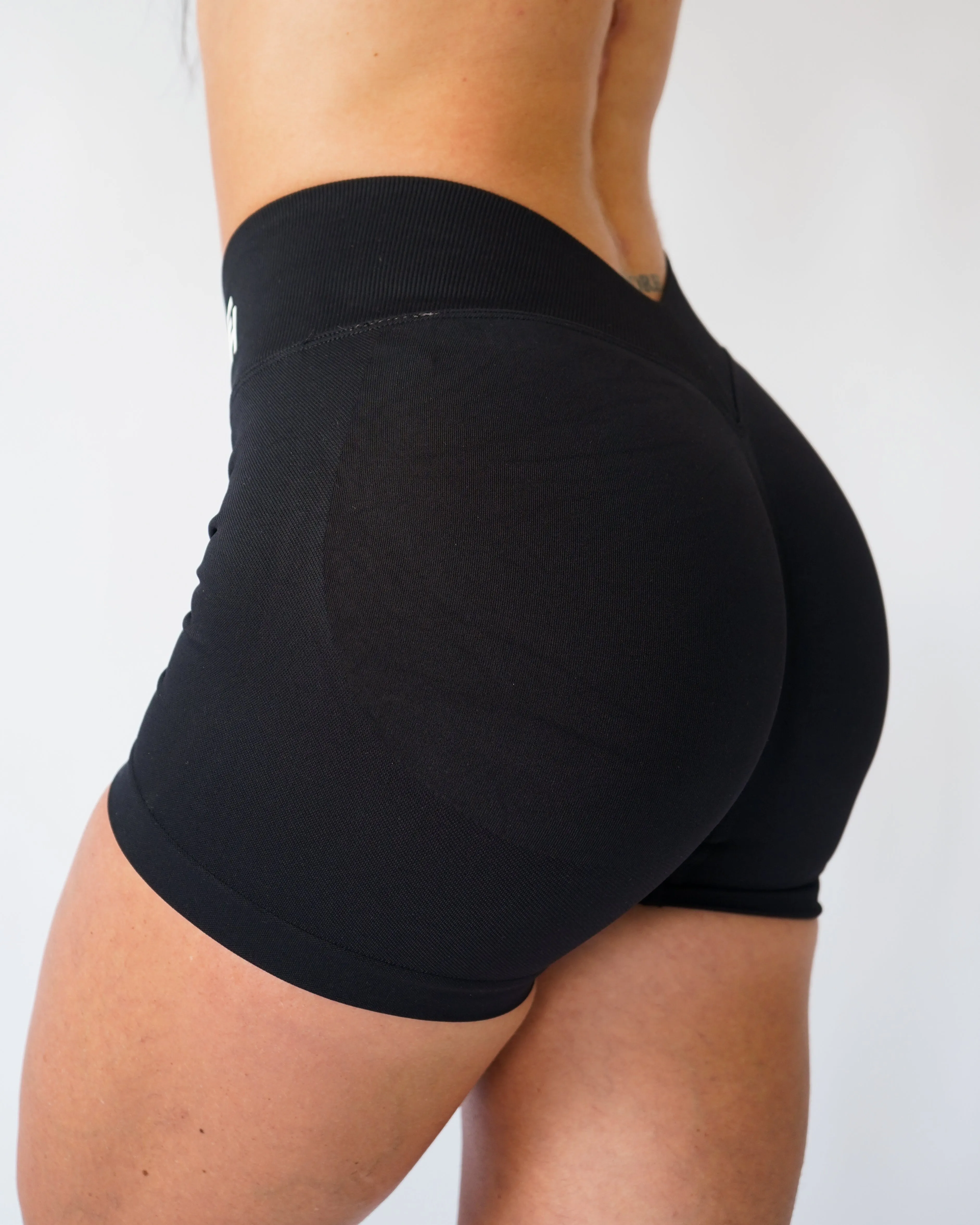 Ascend V-Back Shorts 4" - Black sold by First Health Apparel product image thumbnail 2