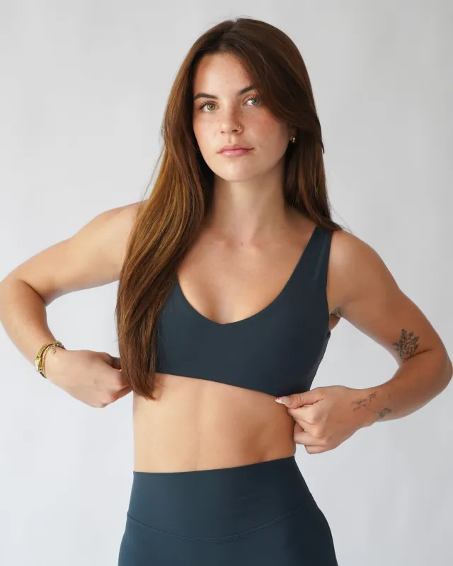 Hatha Sports Bra - Navy sold by First Health Apparel