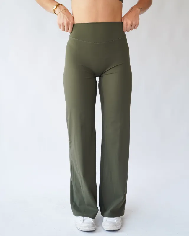 Hatha Straight Leg Pants - Pine sold by First Health Apparel