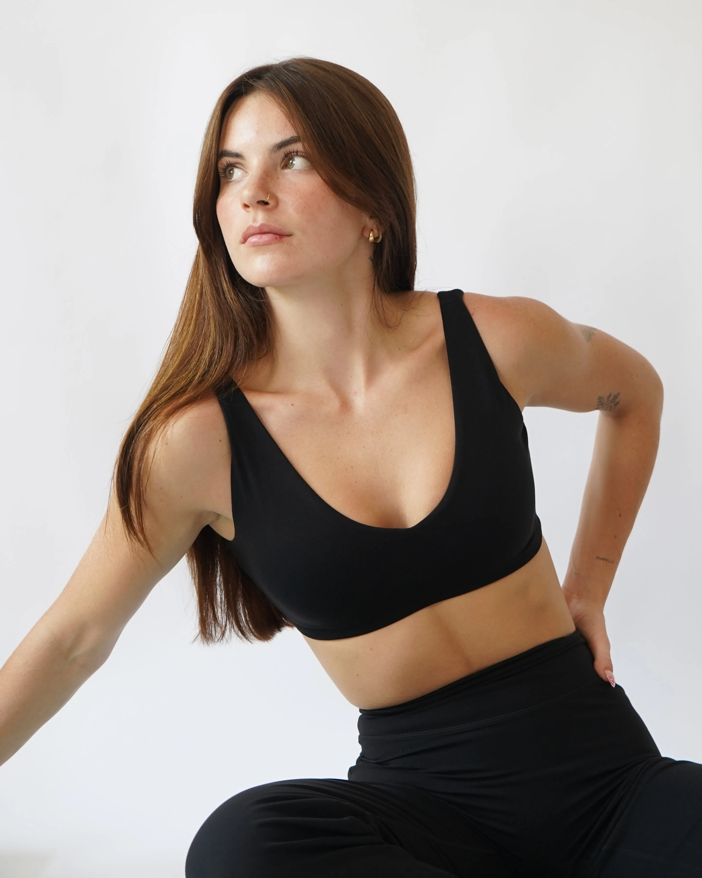 Hatha Sports Bra - Black sold by First Health Apparel