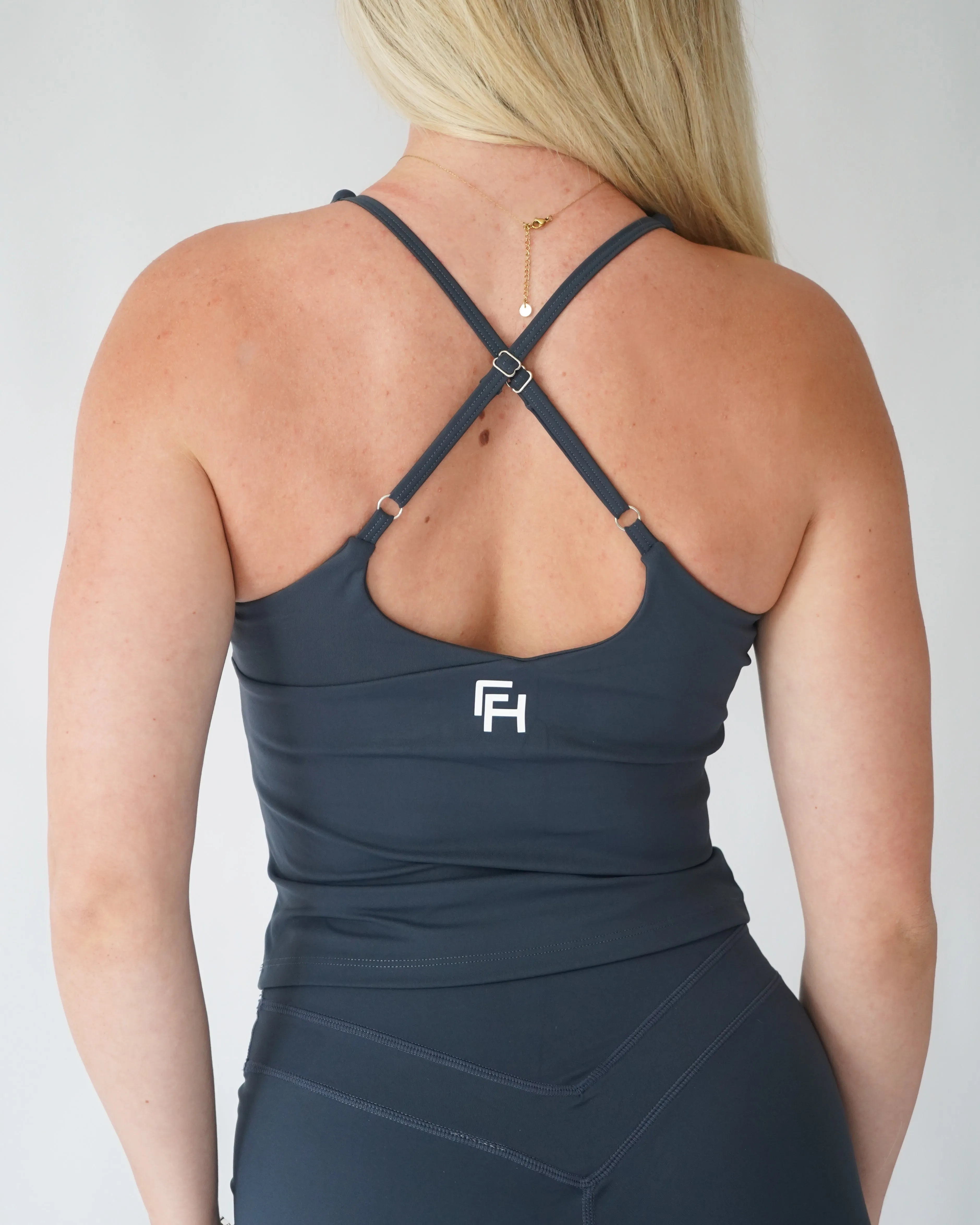 Effortless Adjustable Tank Top - Stone sold by First Health Apparel product image thumbnail 2