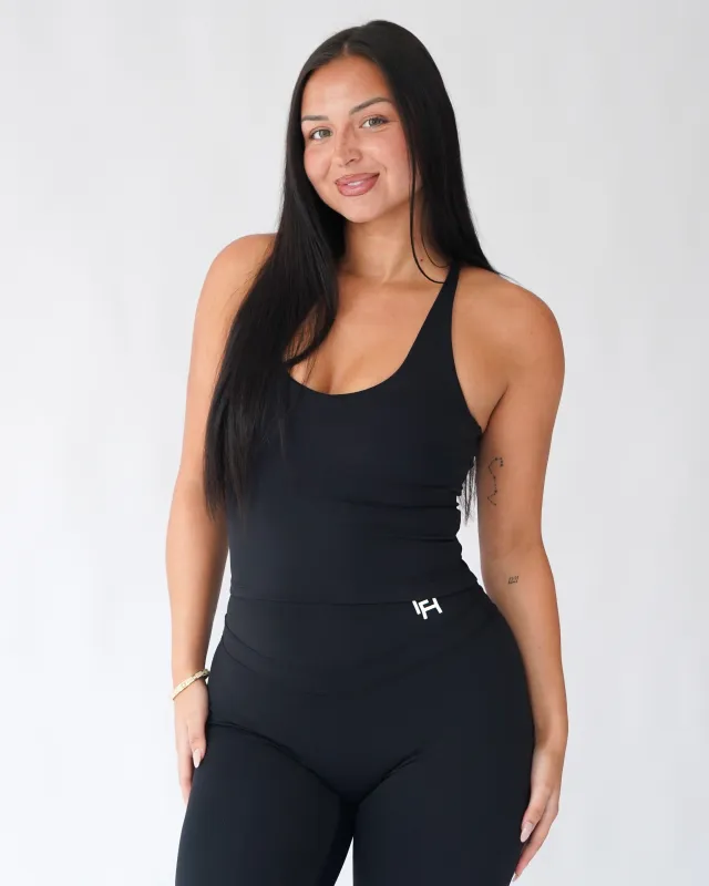 Effortless Adjustable Tank Top - Black sold by First Health Apparel