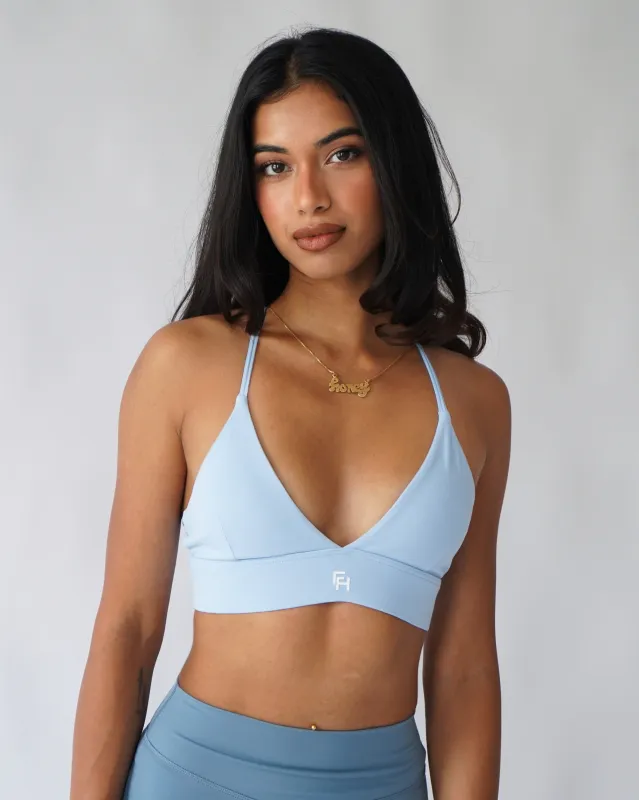 Allure Sports Bra - Sky sold by First Health Apparel