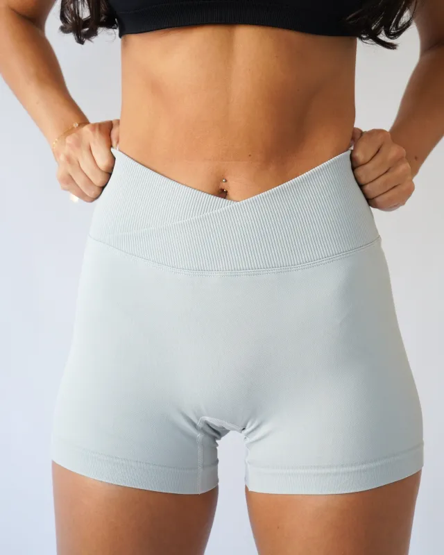 Enhance Contour V-Waist Shorts 4" - Ash sold by First Health Apparel